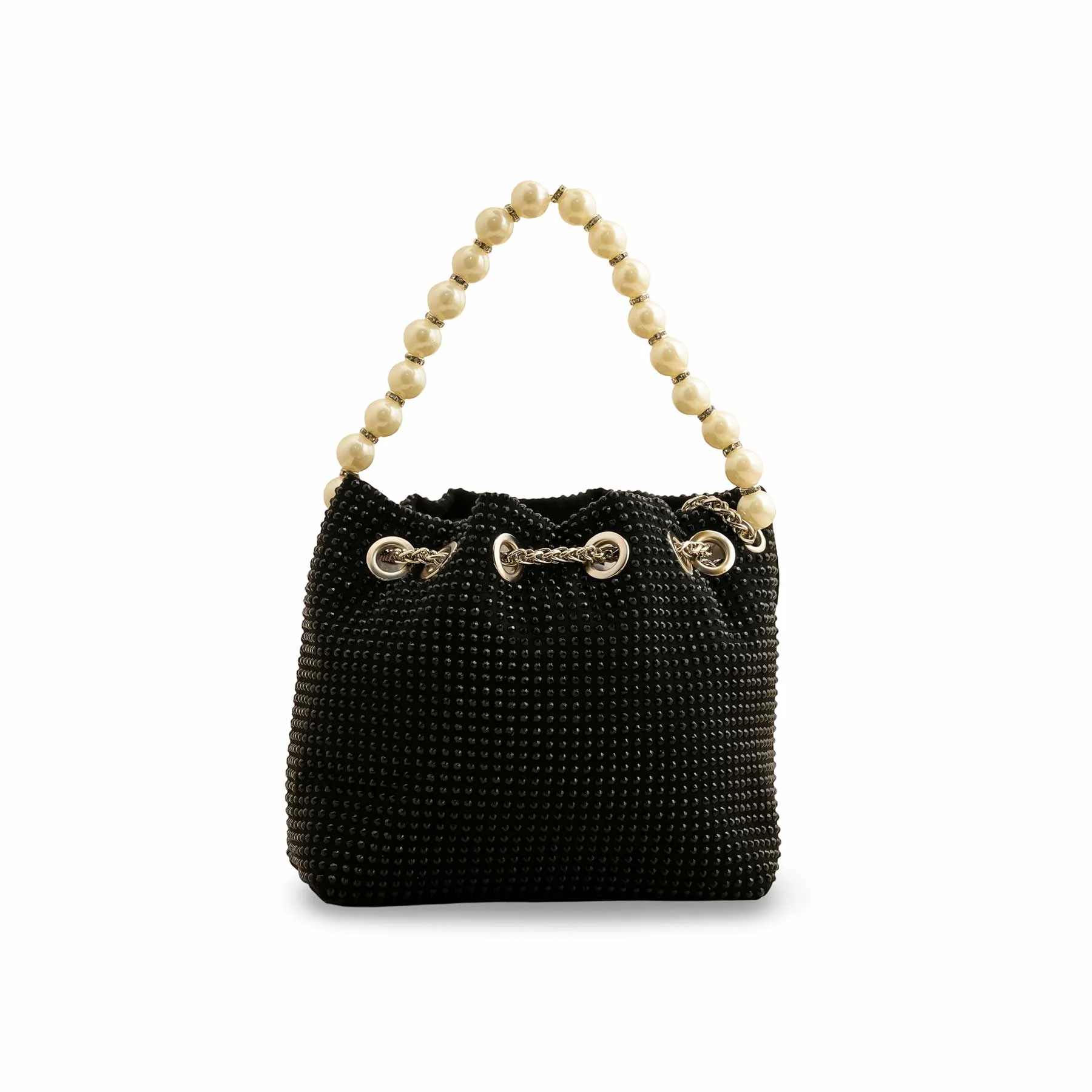 Black Fancy Clutch P36202 - Image 3