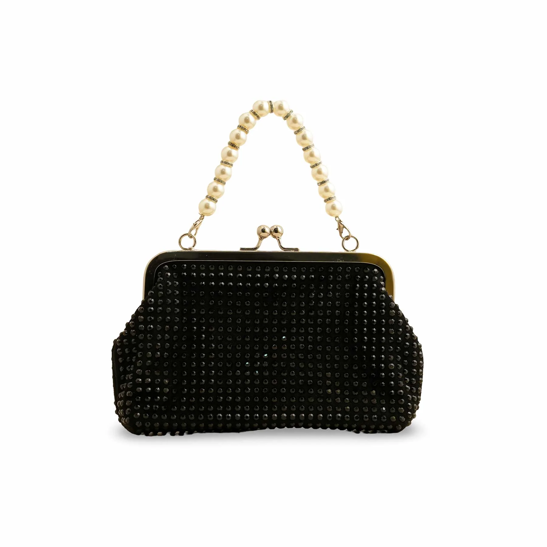 Black Fancy Clutch P36203 - Image 4