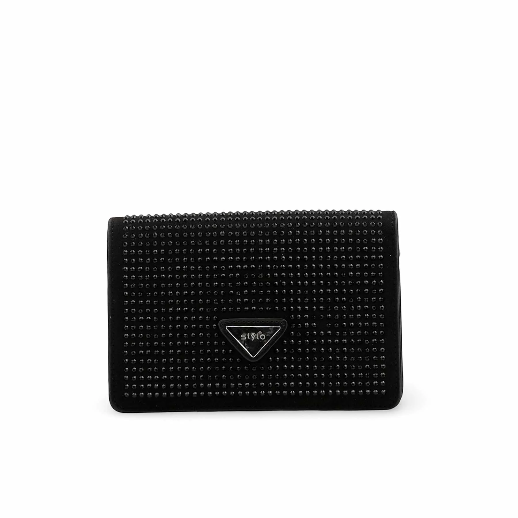 Black Fancy Clutch P36325 - Image 2