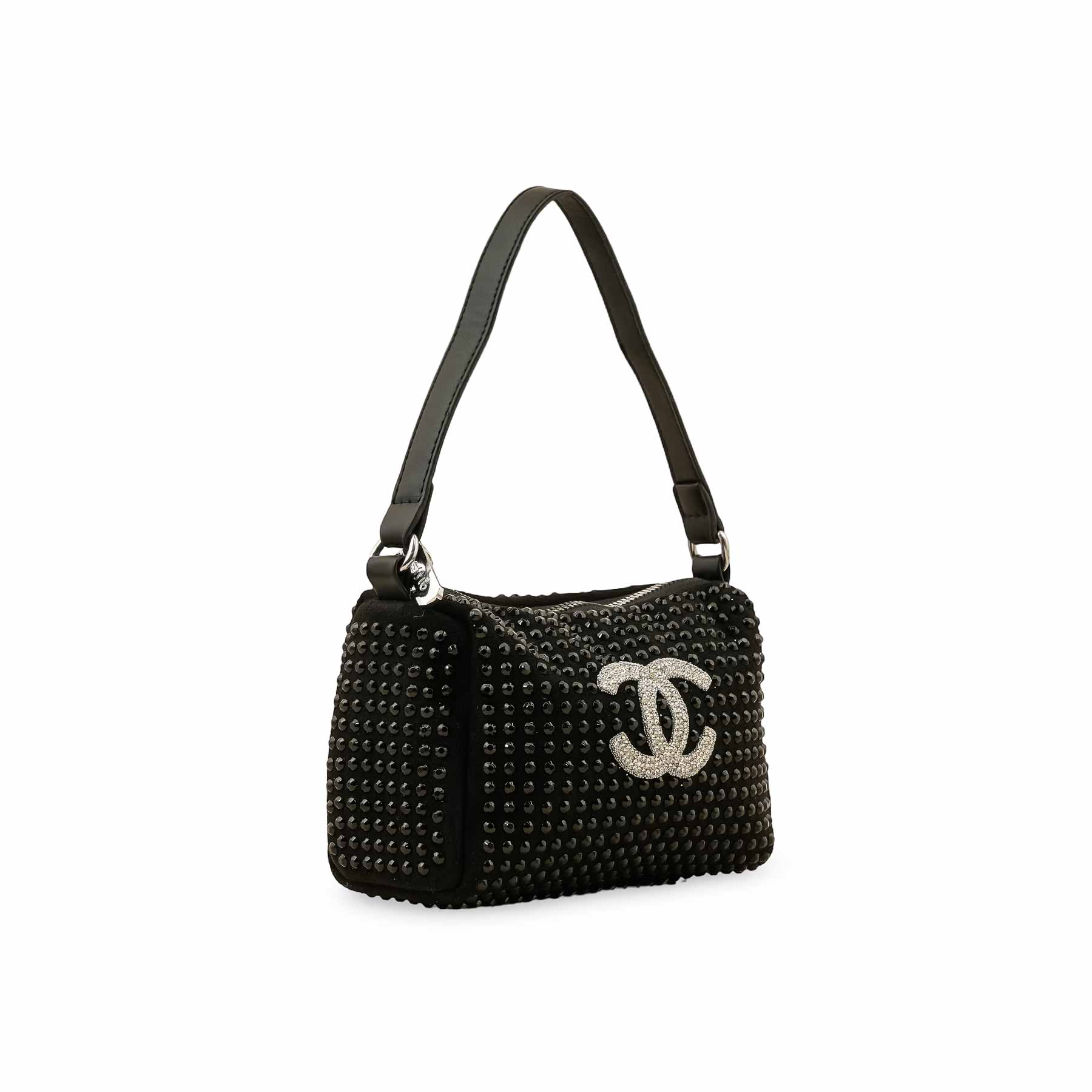 Black Fancy Clutch P36326 - Image 3