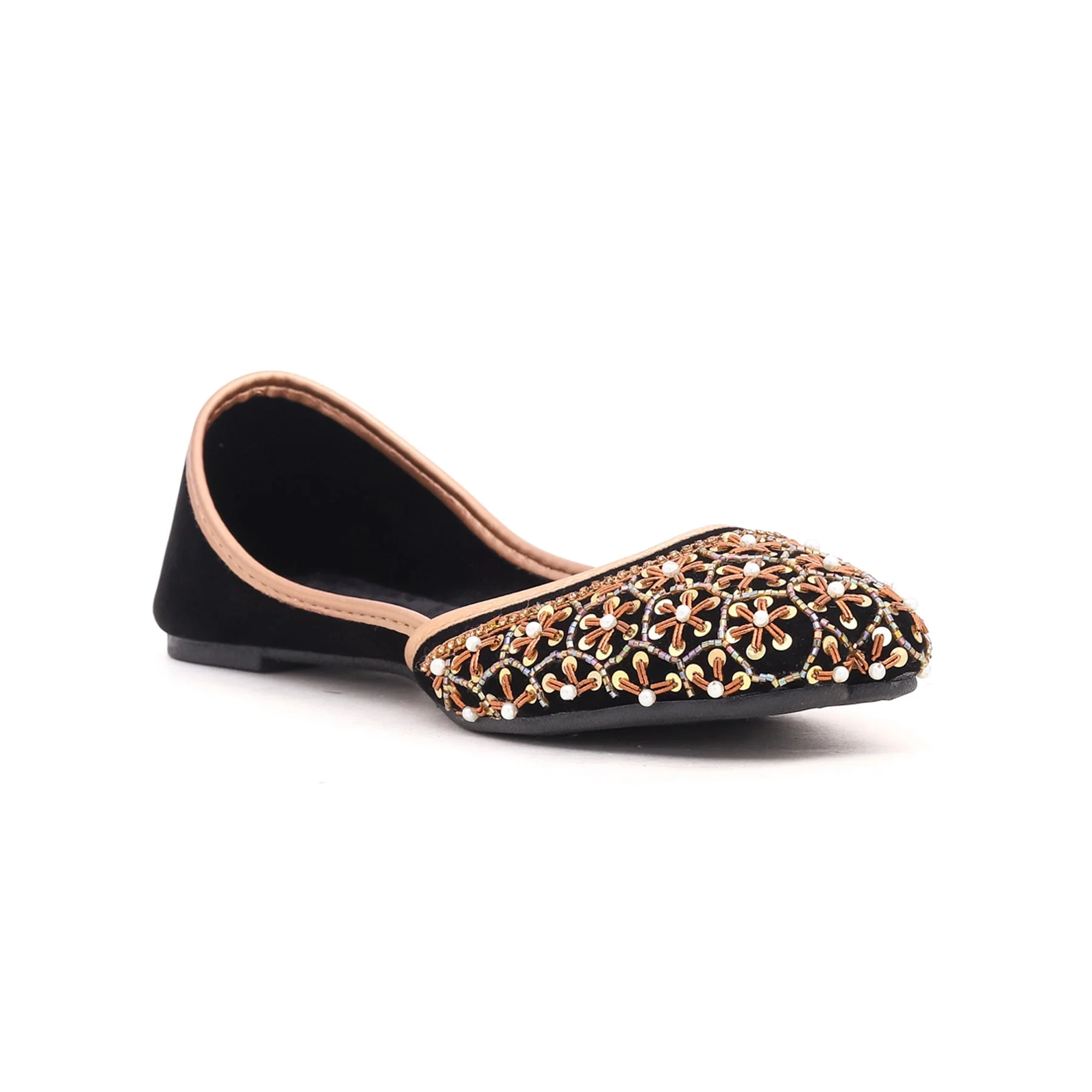 Black Fancy Khussa EC8278 - Image 2