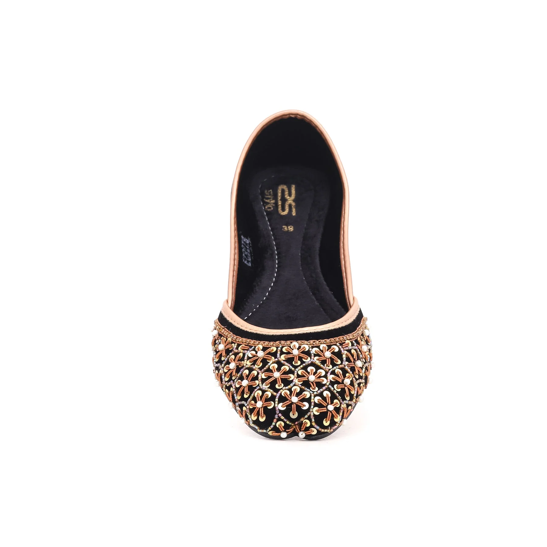 Black Fancy Khussa EC8278 - Image 3
