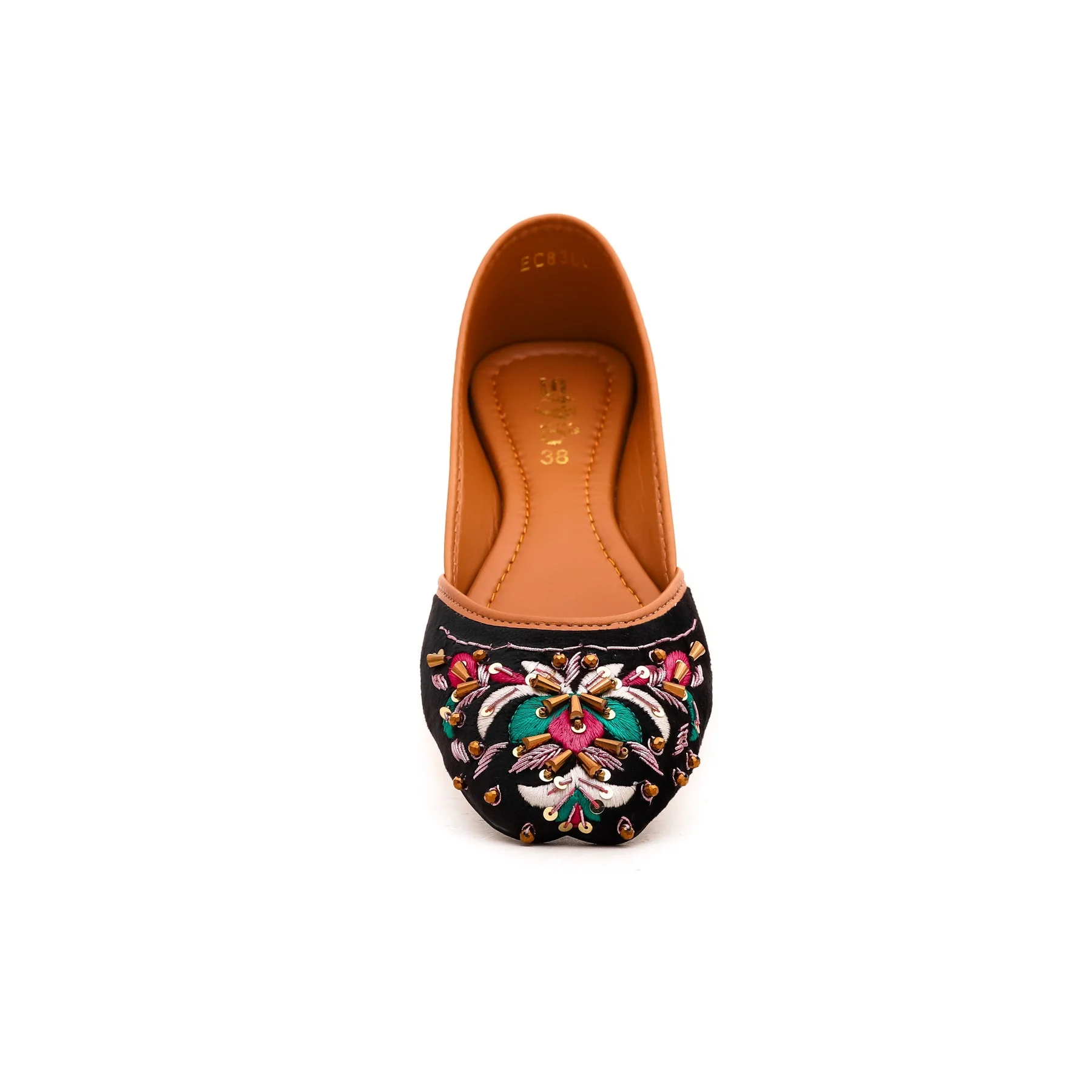Black Fancy Khussa EC8360 - Image 3