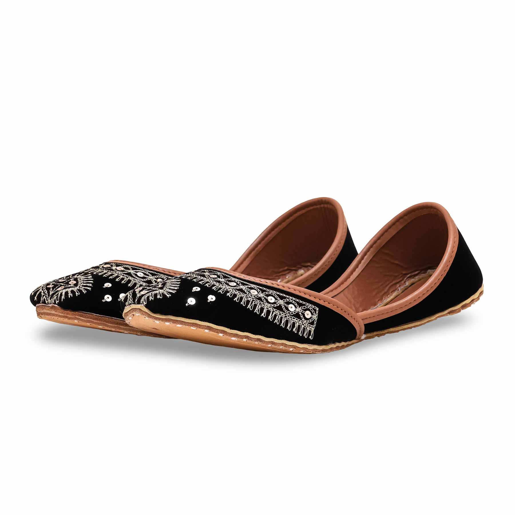 Black Fancy Khussa EC8467 - Image 2