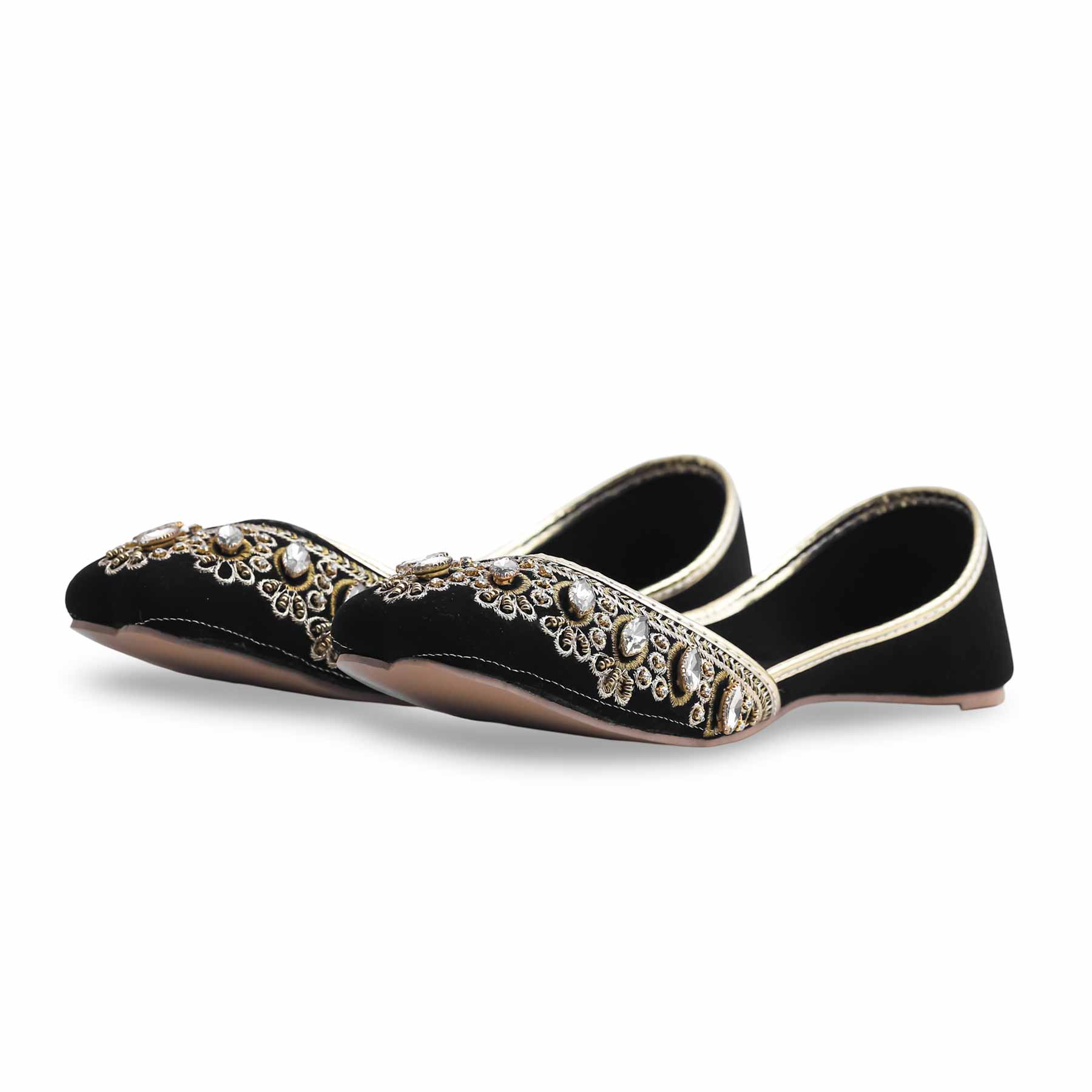 Black Fancy Khussa EC8513 - Image 3