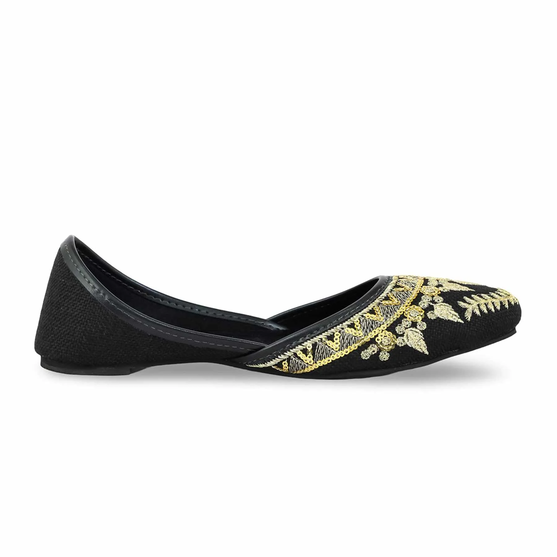 Black Fancy Khussa EC8519 - Image 2