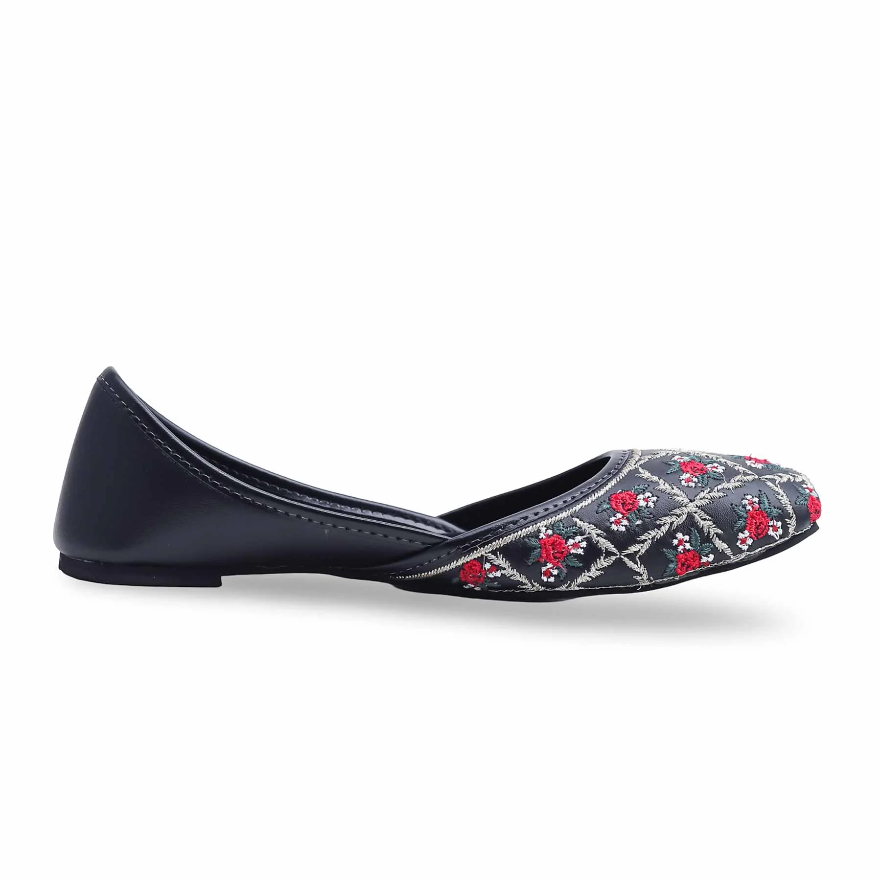 Black Fancy Khussa EC8520 - Image 2