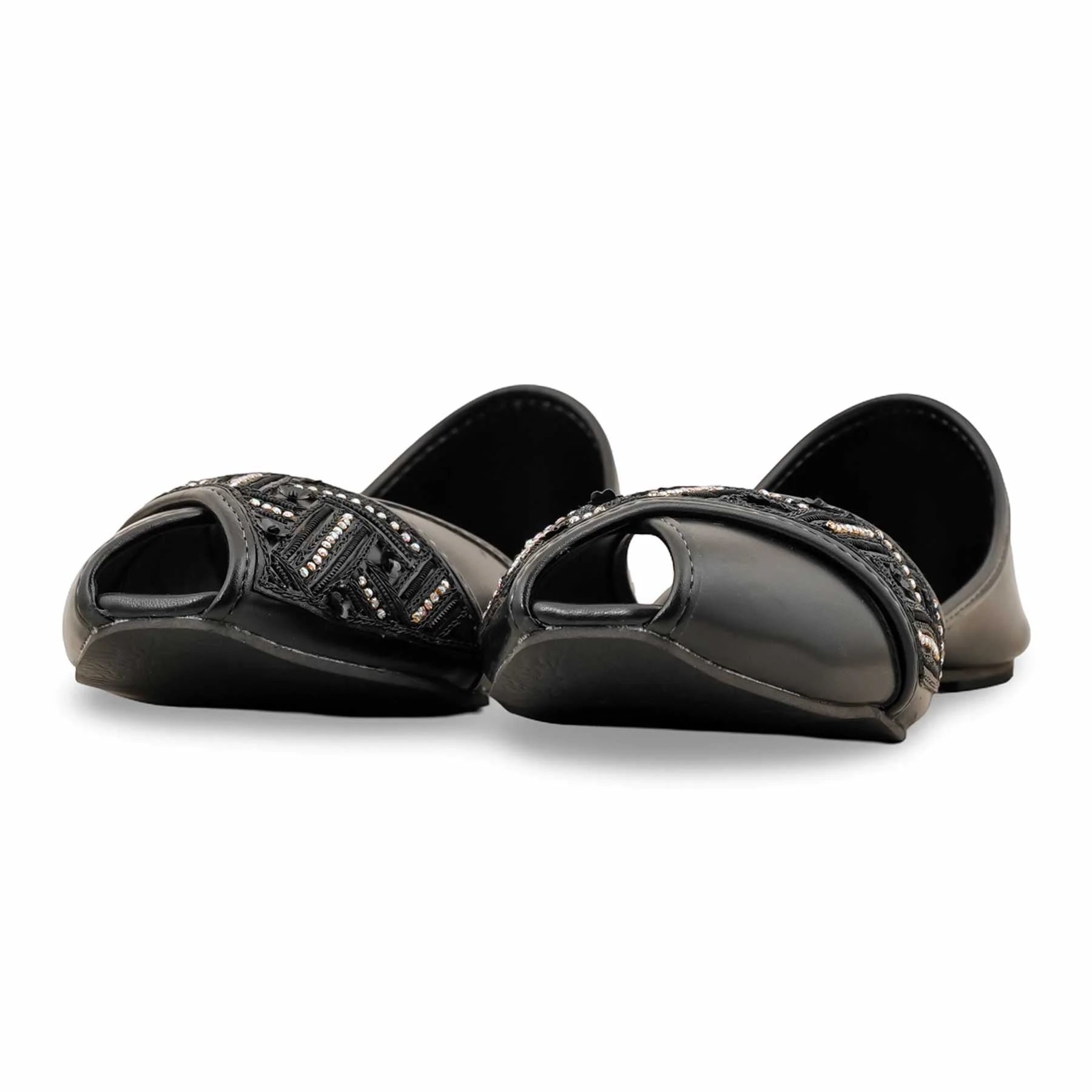 Black Fancy Khussa EC8564 - Image 3