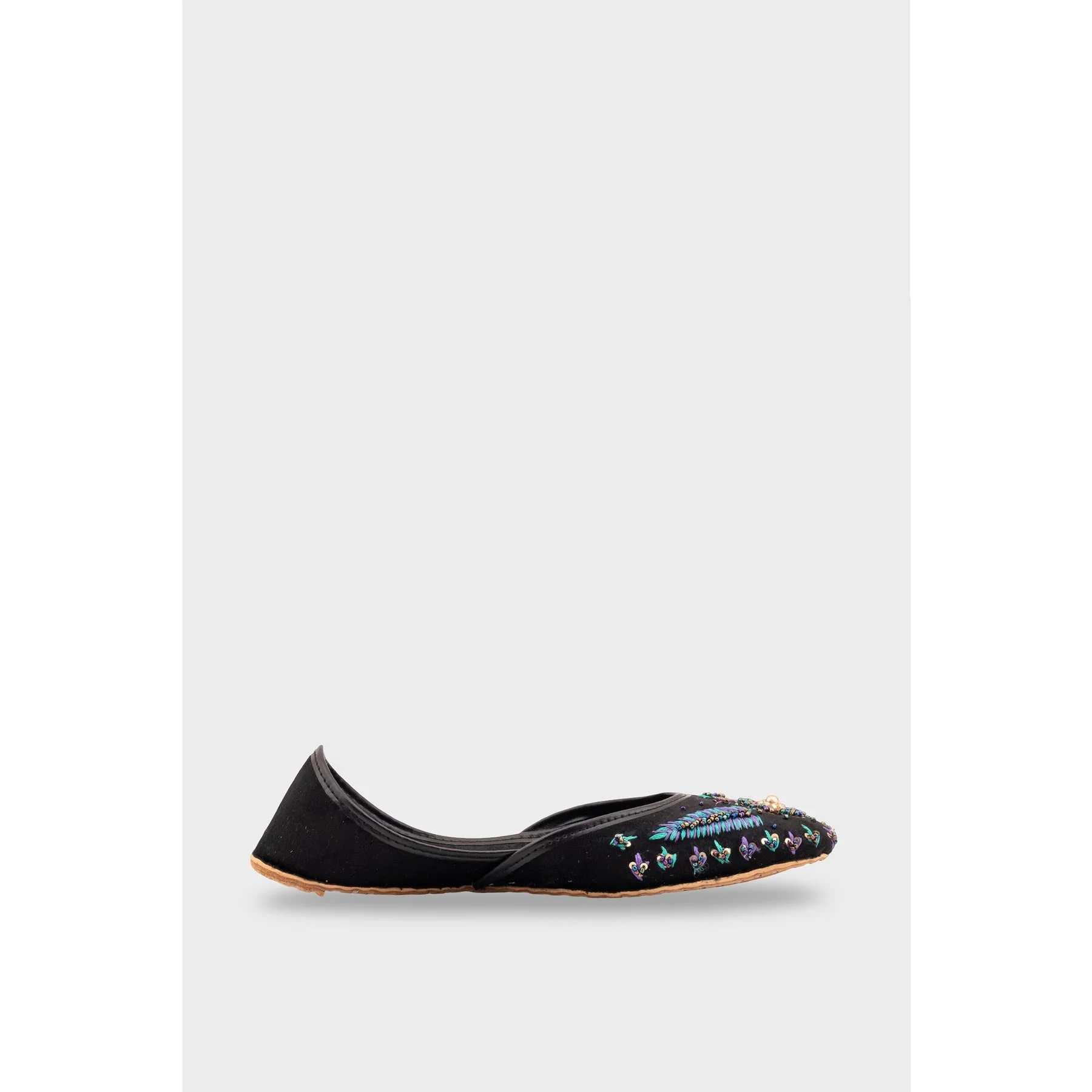 Black Fancy Khussa EC8627 - Image 2