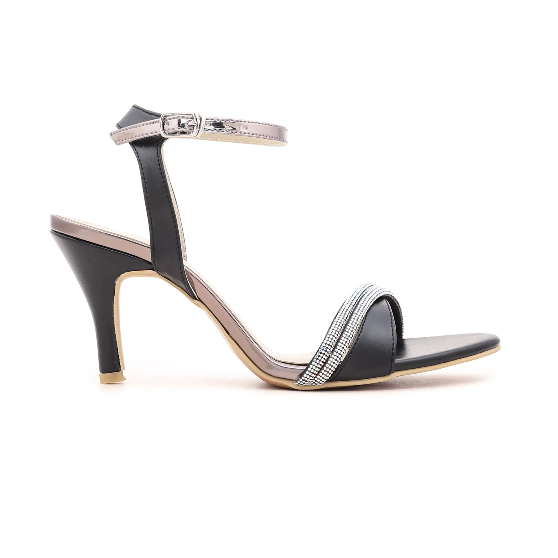 Black Fancy Sandal FN5349 - Image 2