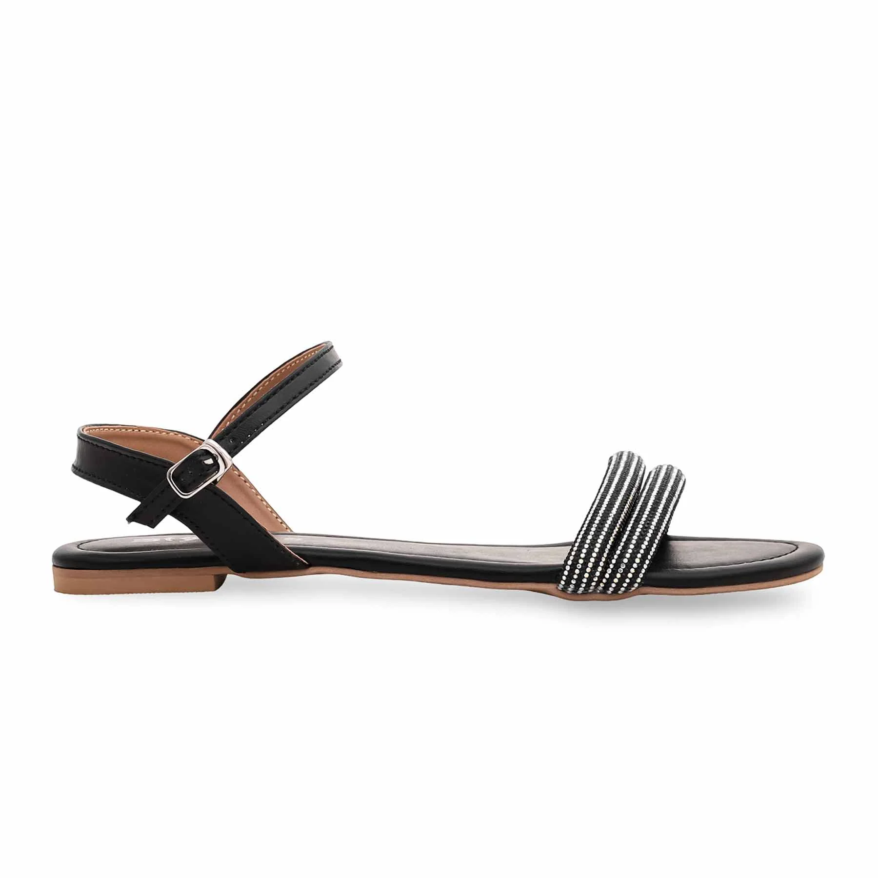 Black Fancy Sandal FN5867 - Image 2