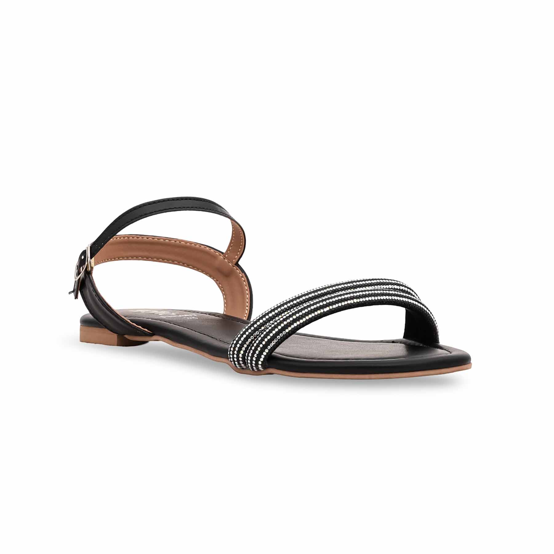 Black Fancy Sandal FN5867 - Image 3