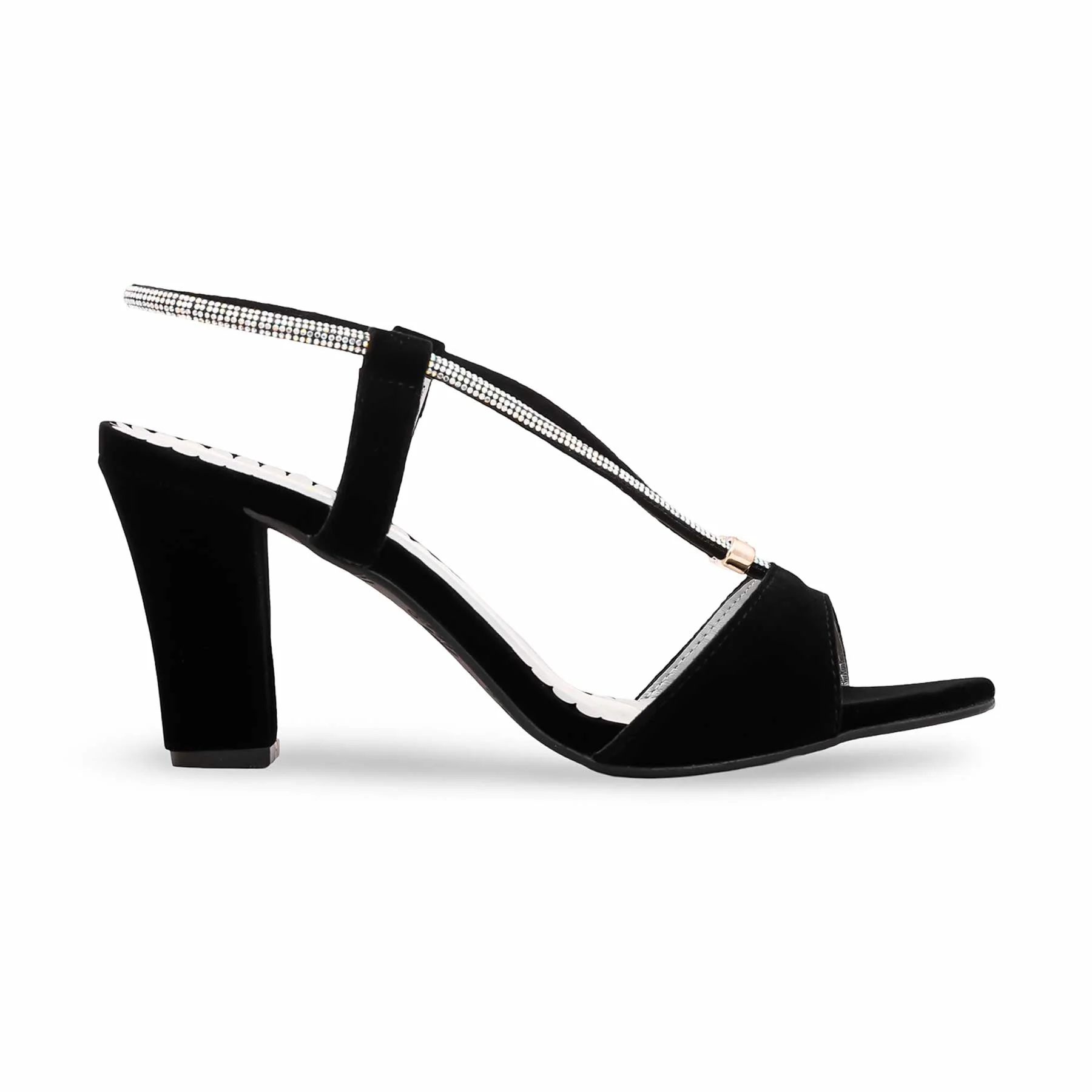 Black Fancy Sandal FN5883 - Image 2