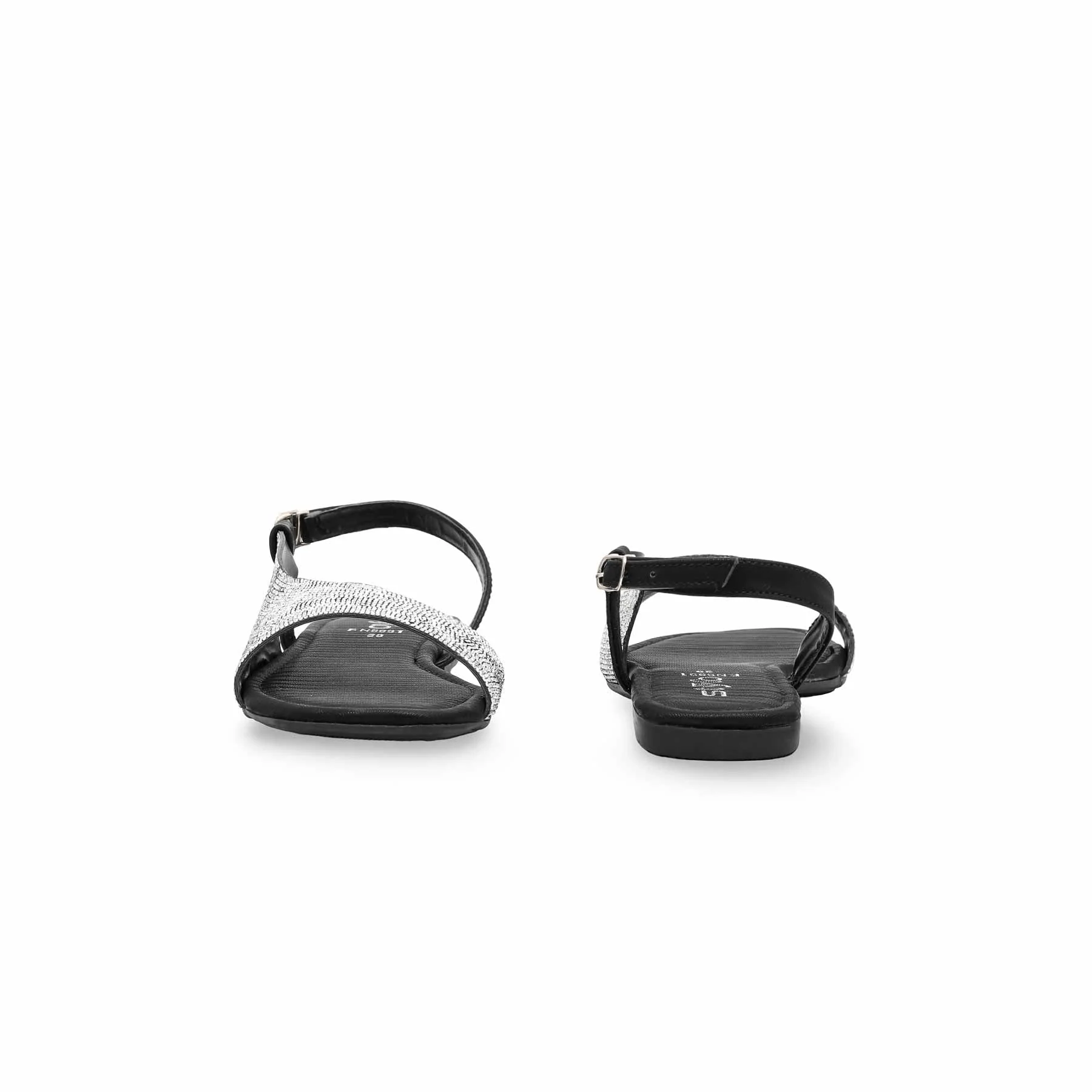 Black Fancy Sandal FN5991 - Image 4