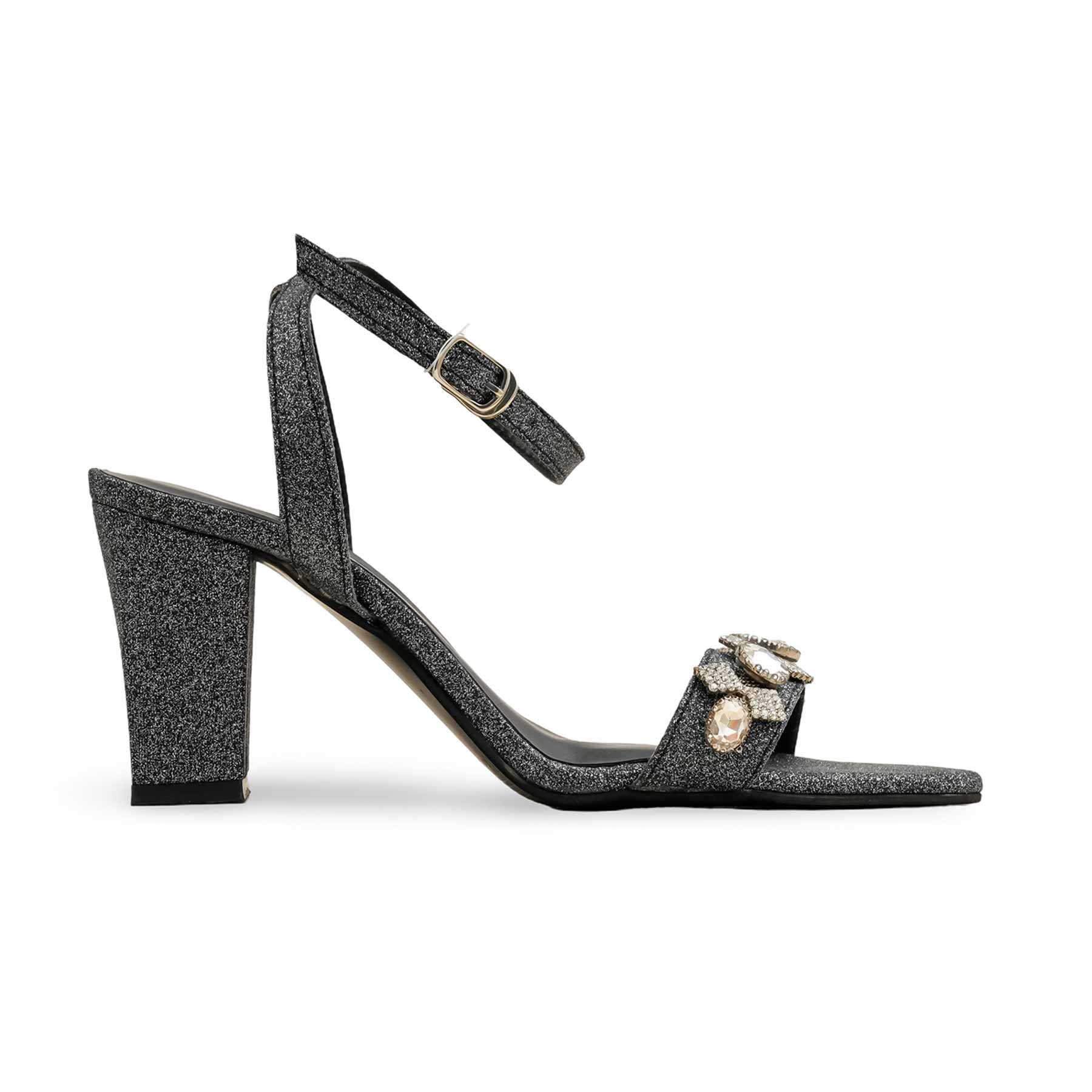 Black Fancy Sandal For Ladies FN6192 - Image 2