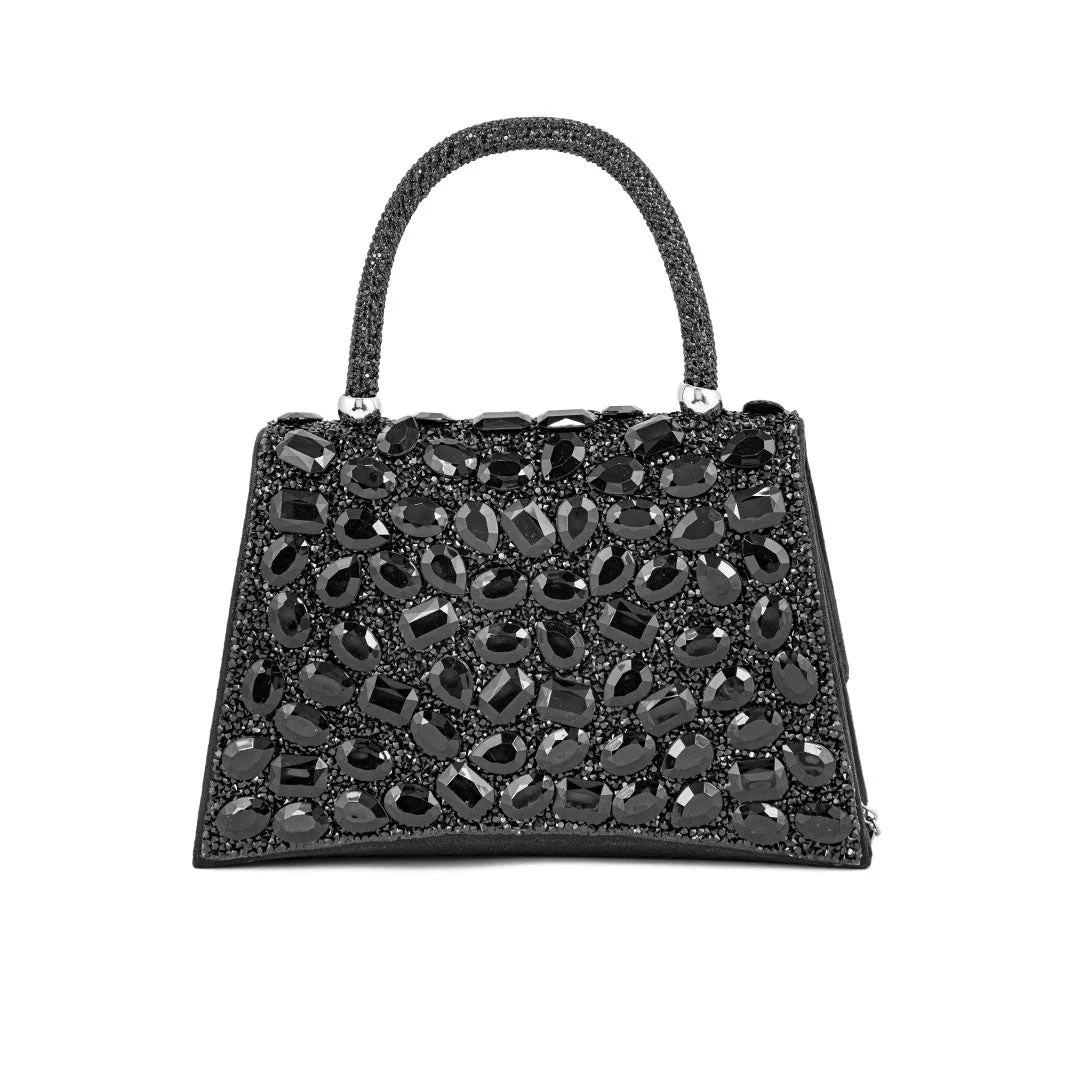 Black Fancy Shoulder Bag P24330 - Image 3