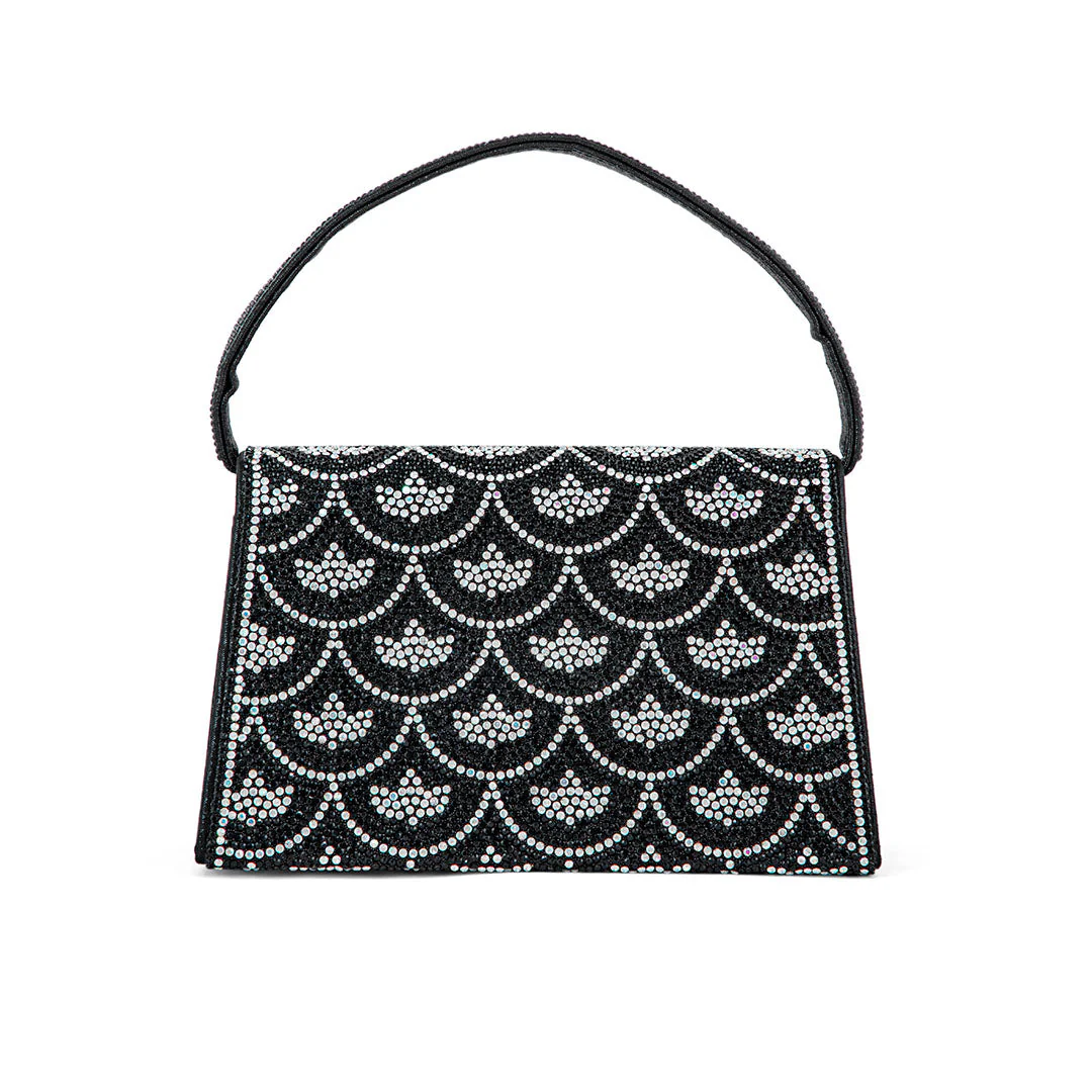 Black Fancy Shoulder Bag P24332 - Image 4
