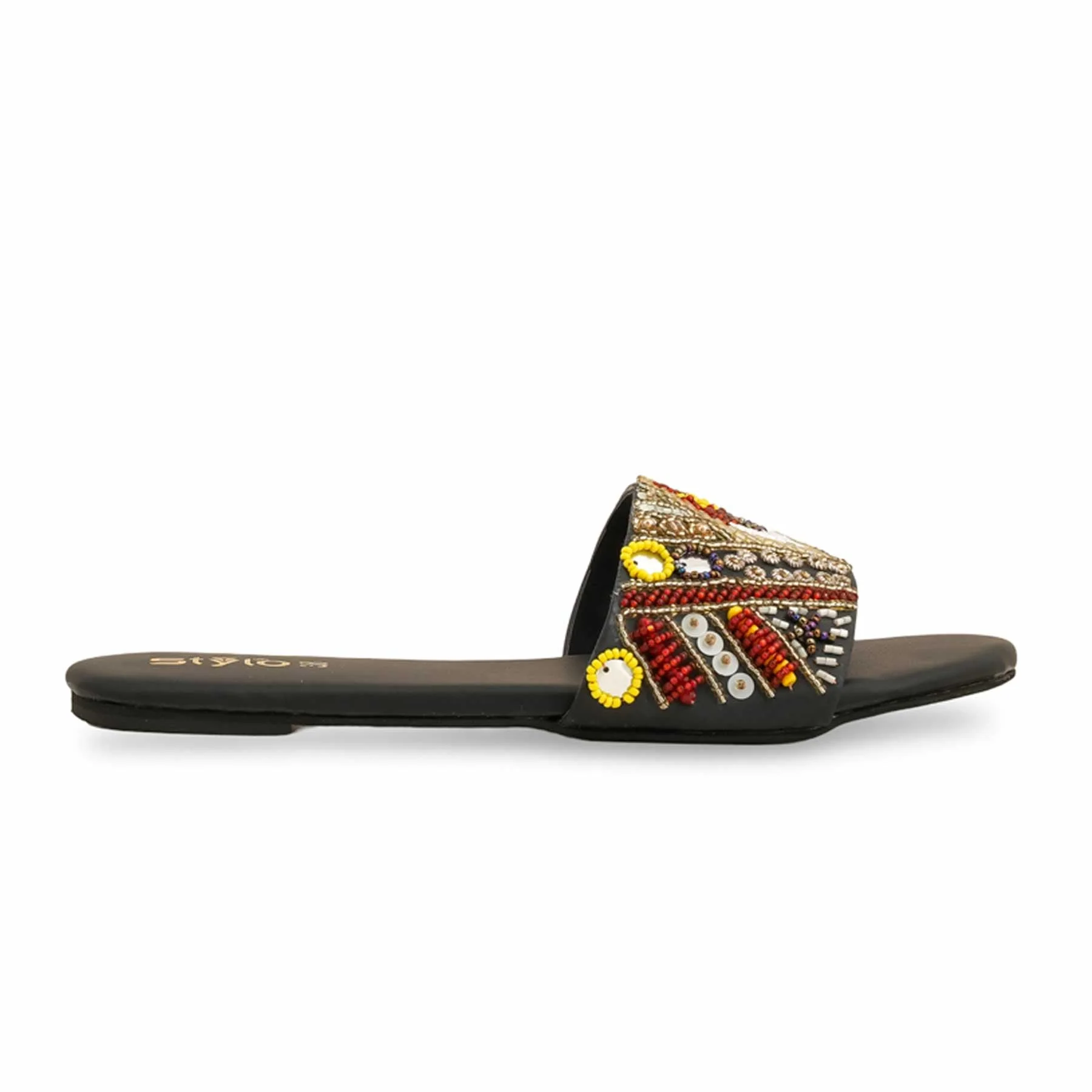 Black Fancy Slipper EC0216 - Image 2