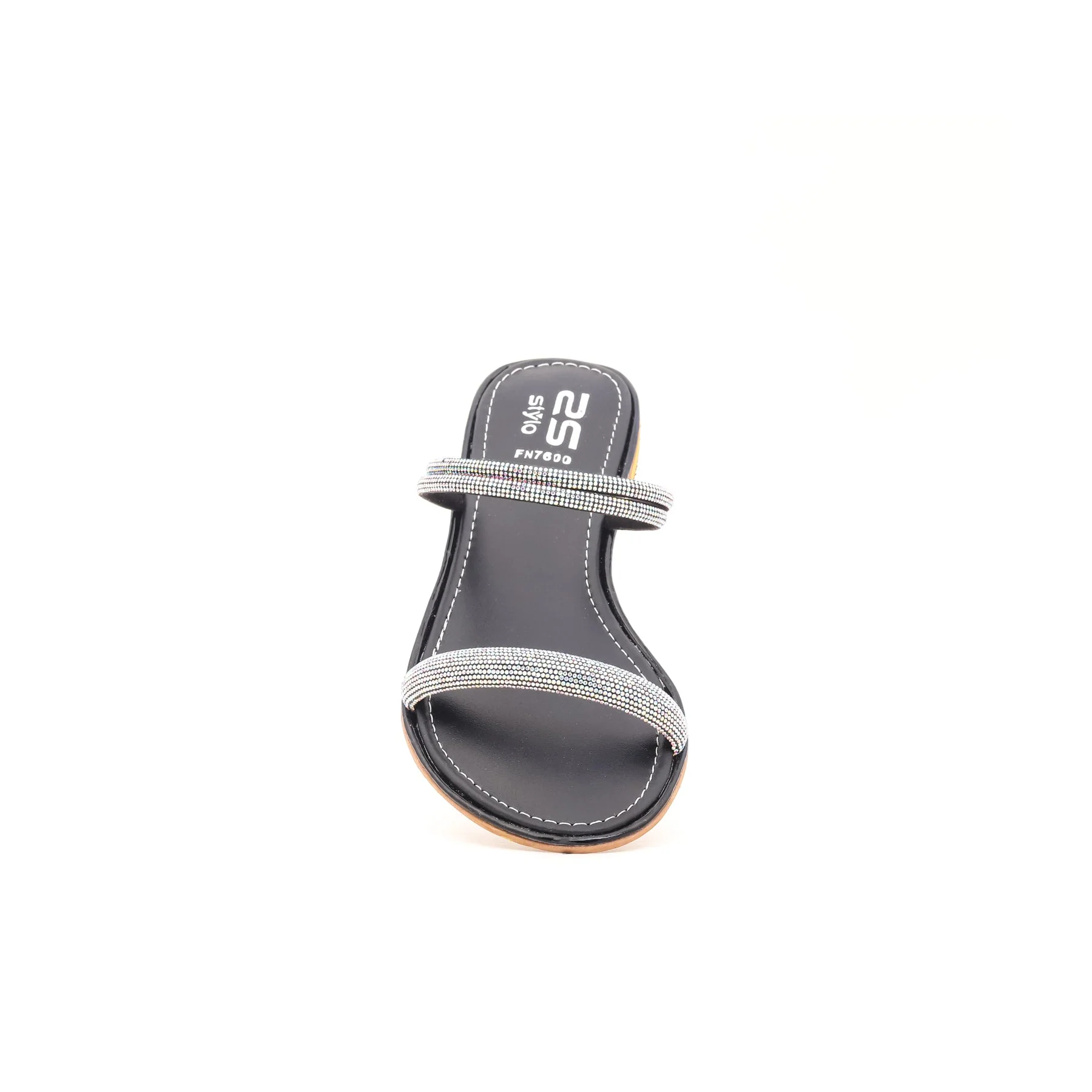 Black Fancy Slipper FN7600 - Image 3