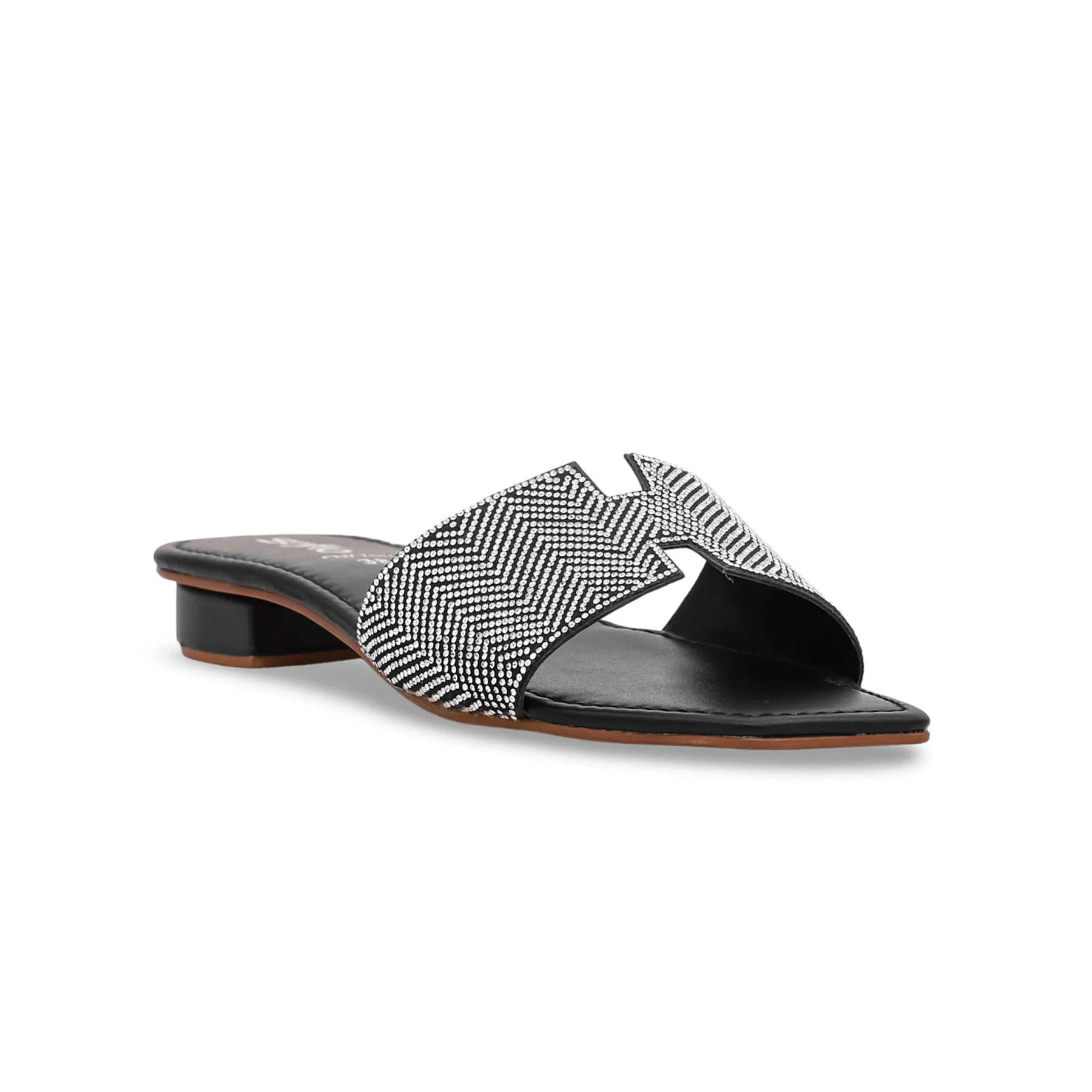 Black Fancy Slipper FN7704 - Image 2