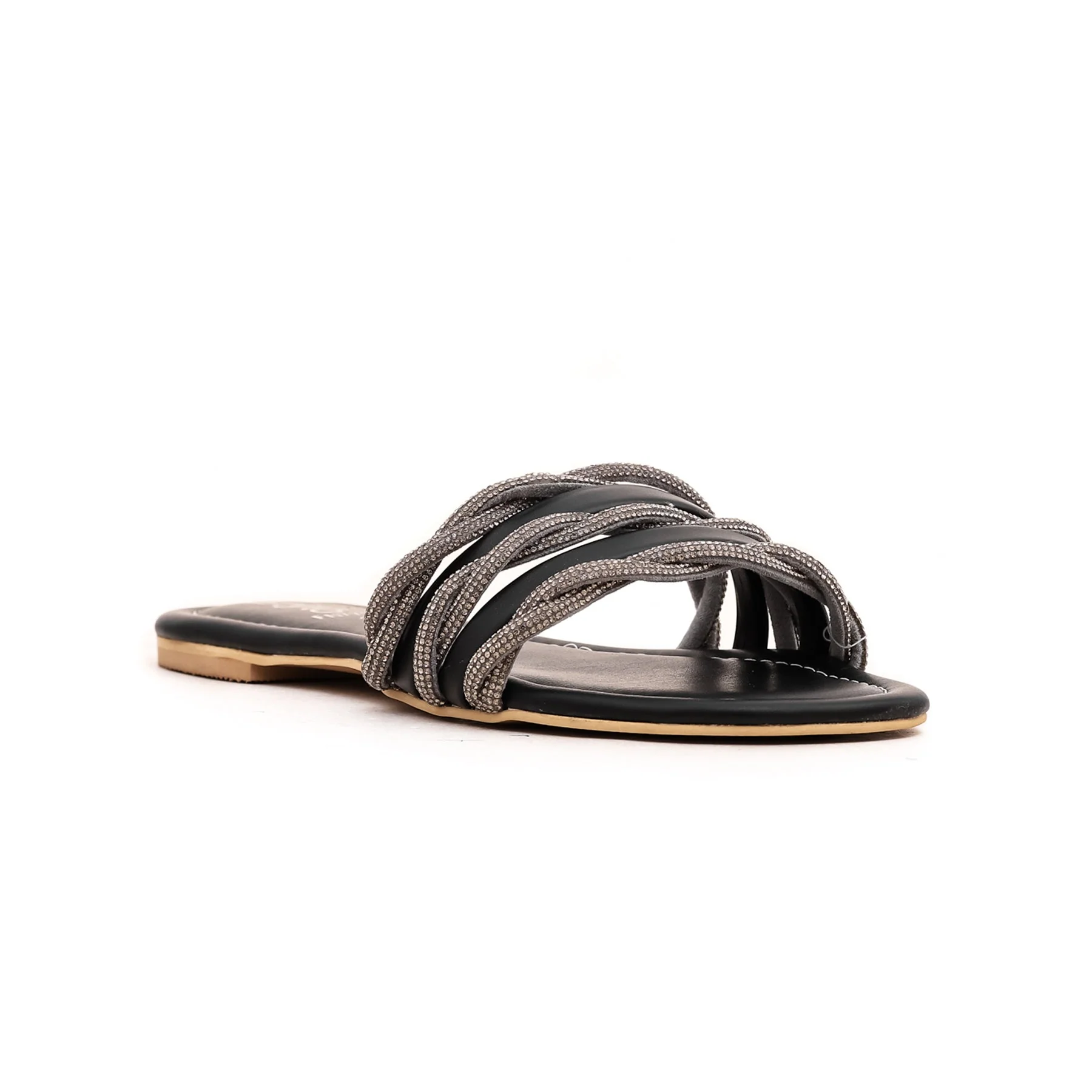 Black Fancy Slipper FN7720 - Image 2