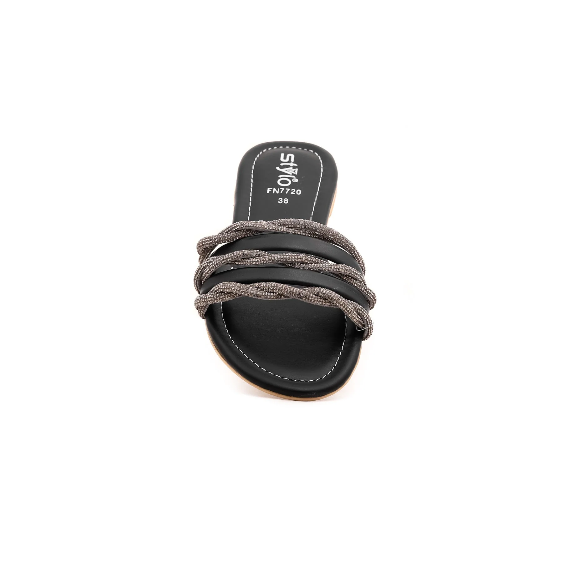 Black Fancy Slipper FN7720 - Image 3