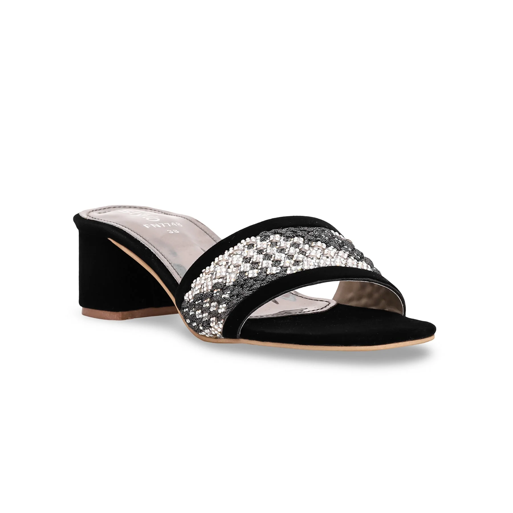 Black Fancy Slipper FN7748 - Image 2