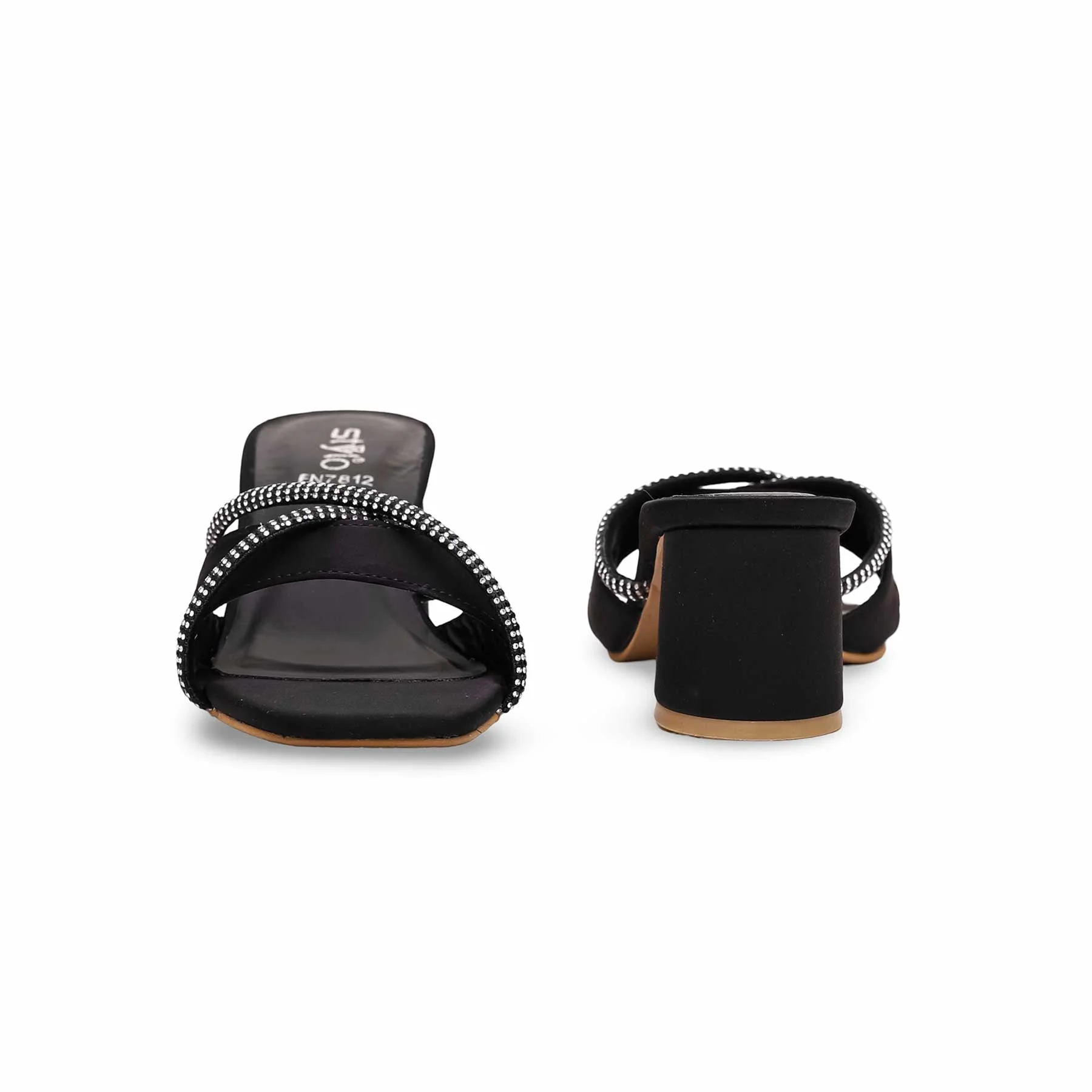 Black Fancy Slipper FN7812 - Image 3