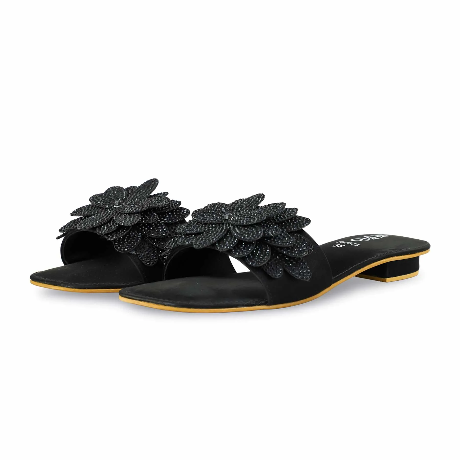 Black Fancy Slipper FN7873 - Image 2