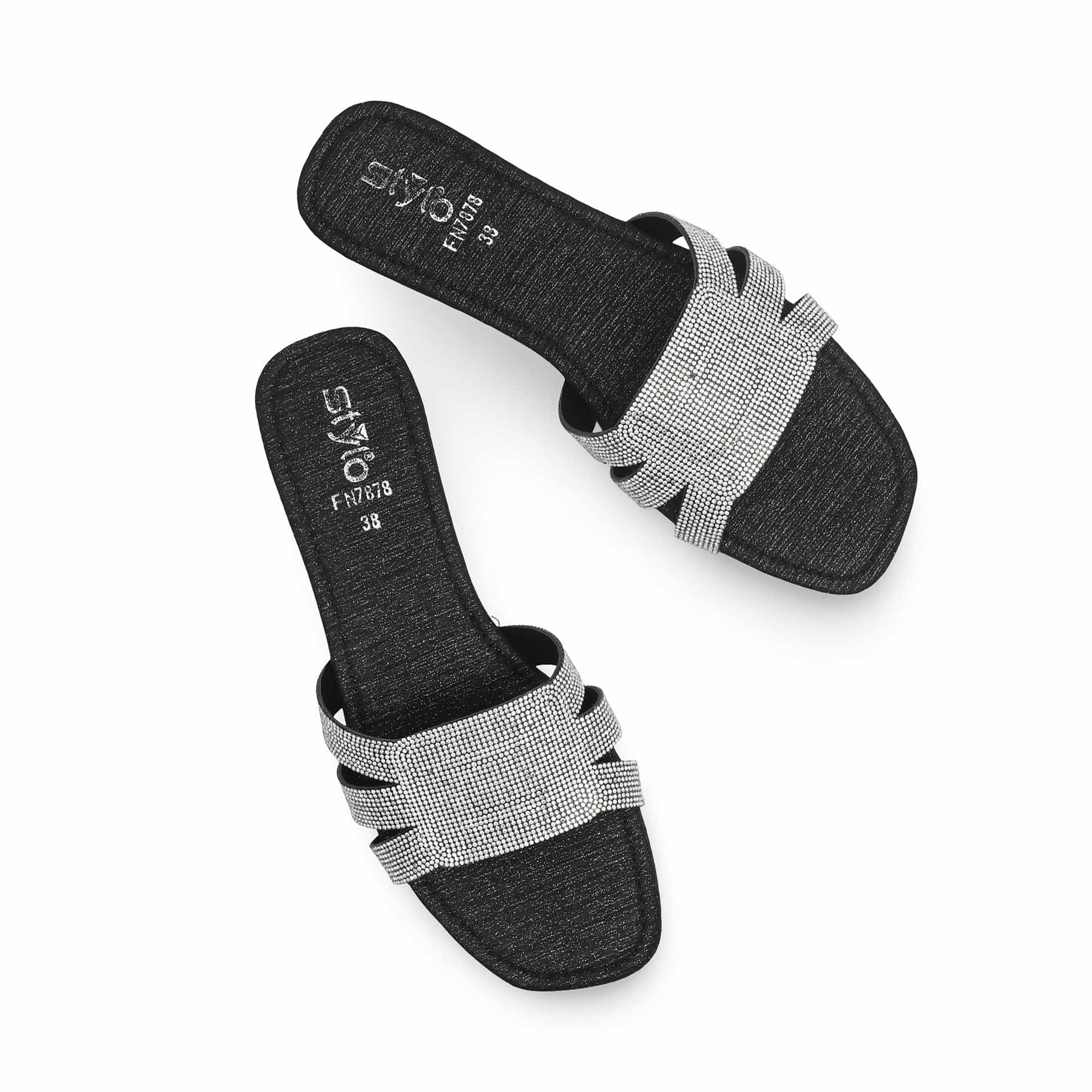 Black Fancy Slipper FN7878 - Image 5