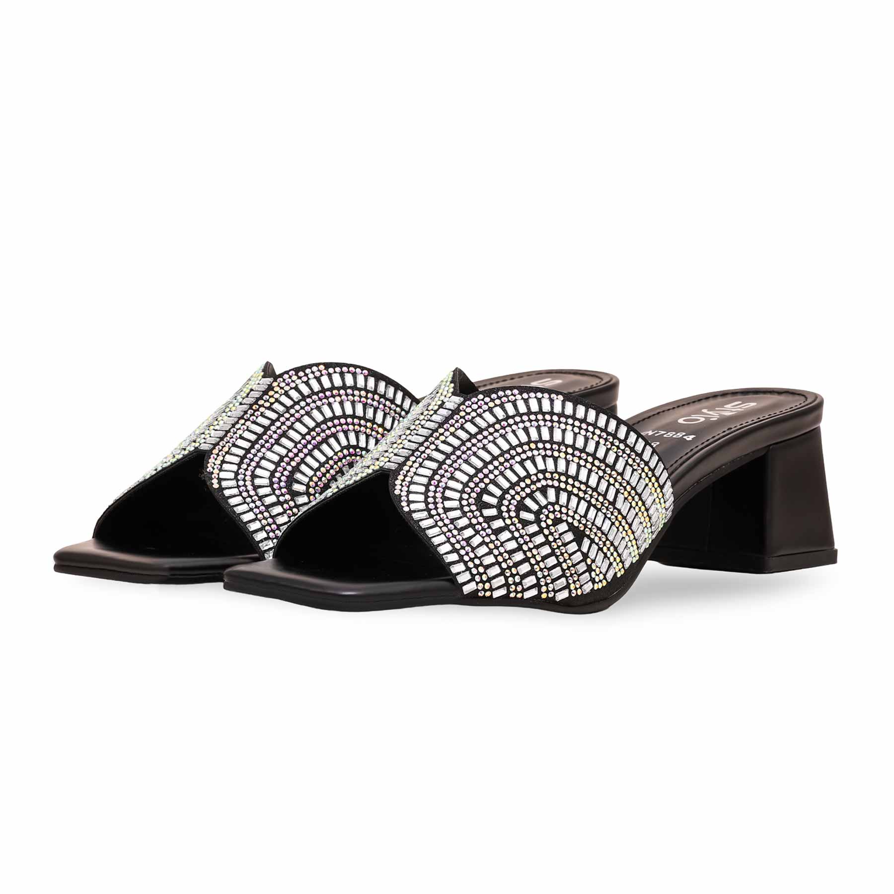 Black Fancy Slipper FN7884 - Image 2