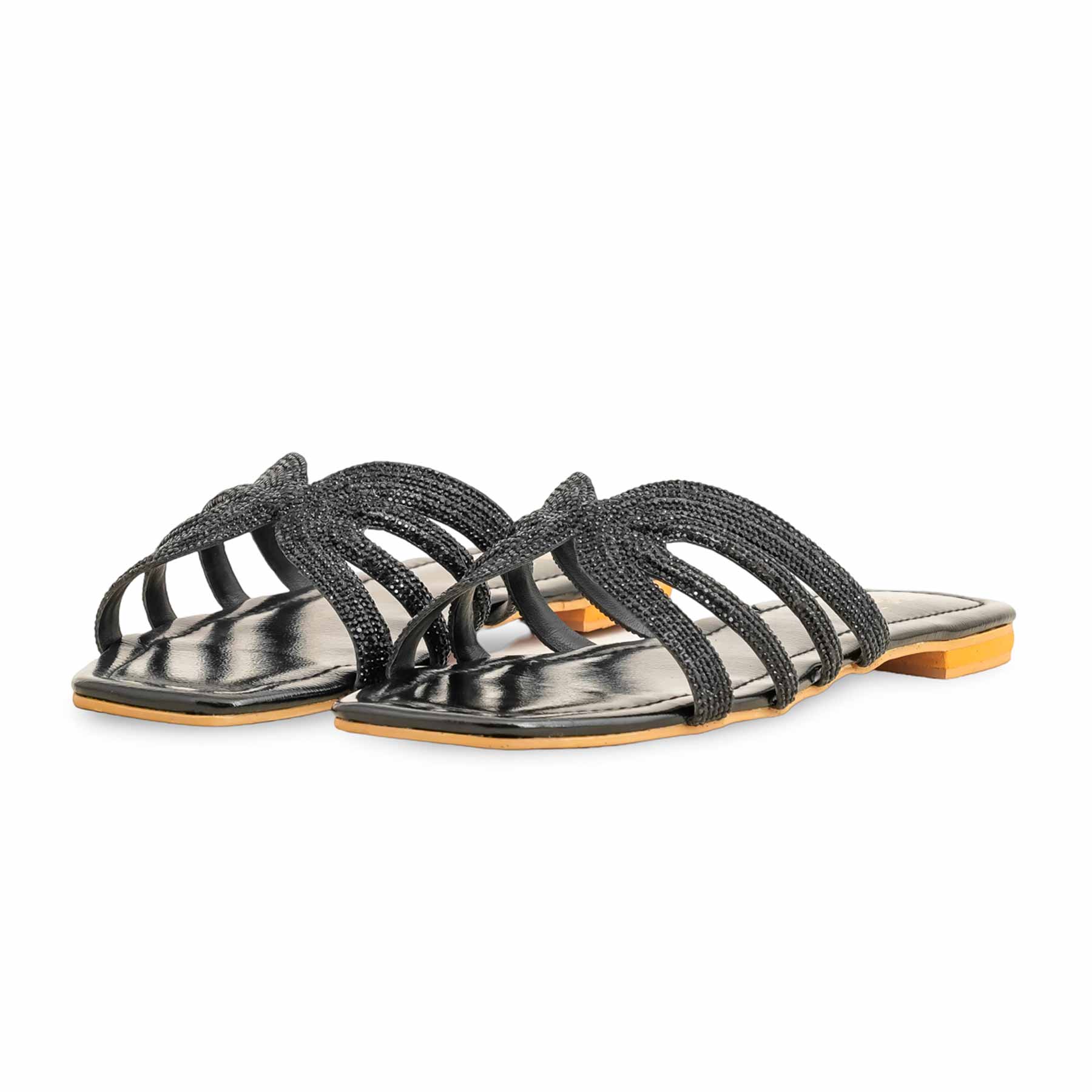 Black Fancy Slipper FN7901 - Image 3