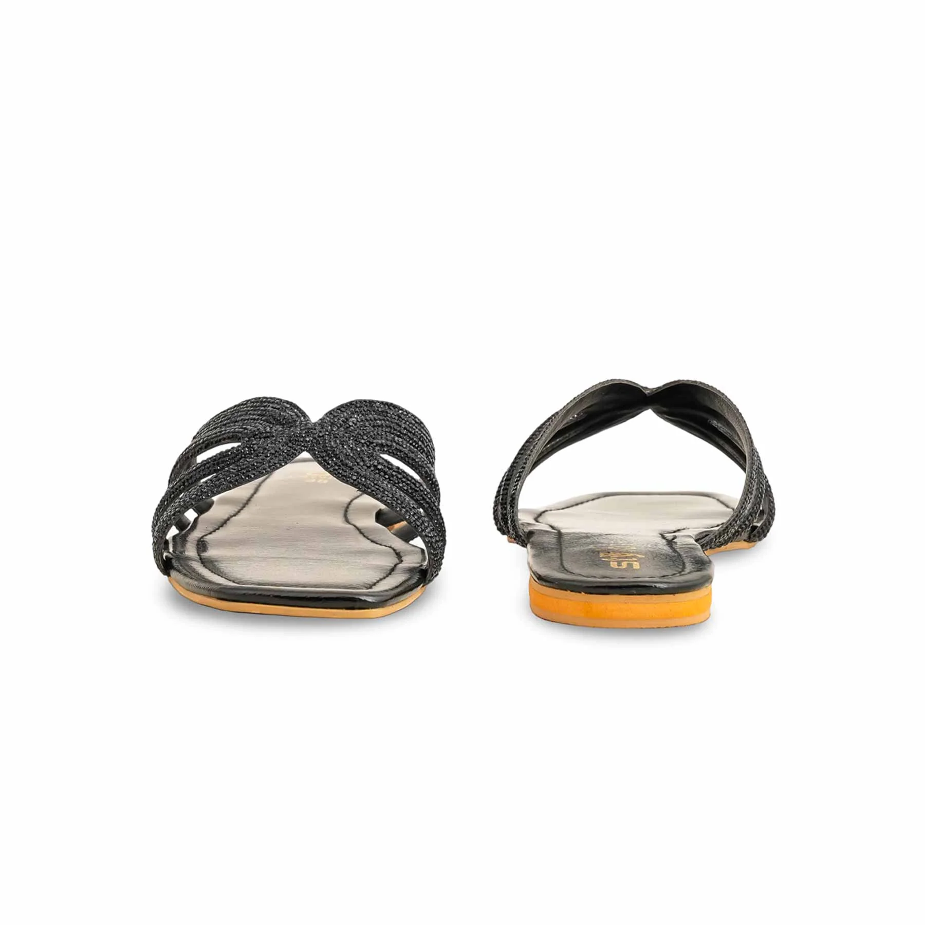 Black Fancy Slipper FN7901 - Image 4