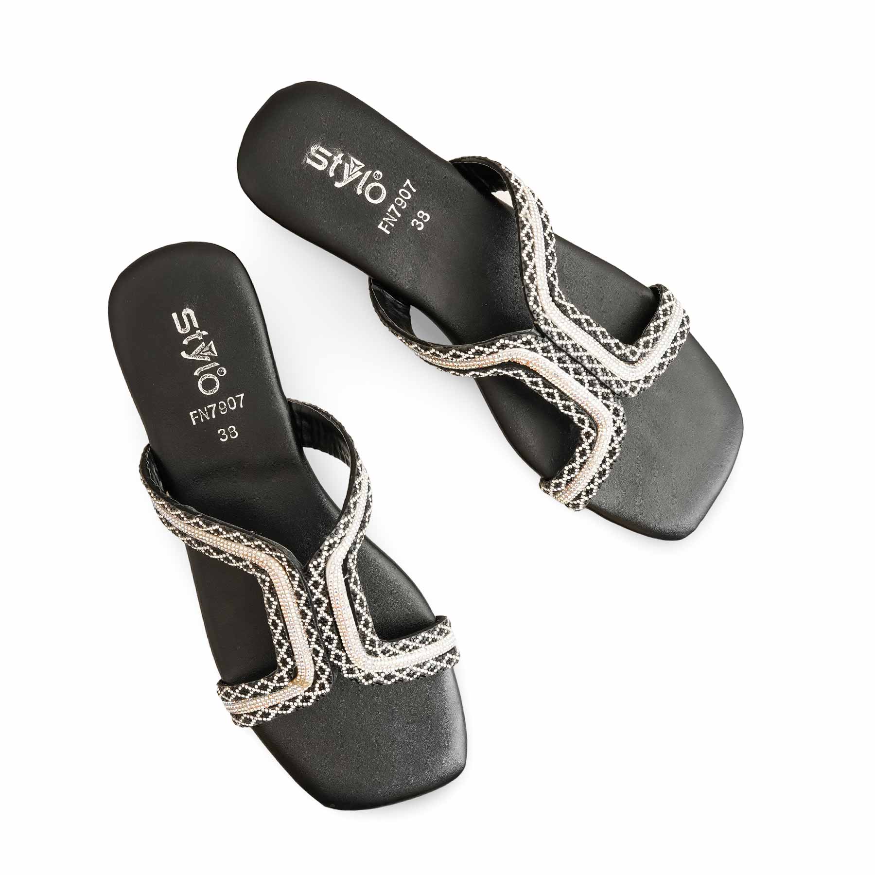 Black Fancy Slipper FN7907 - Image 5