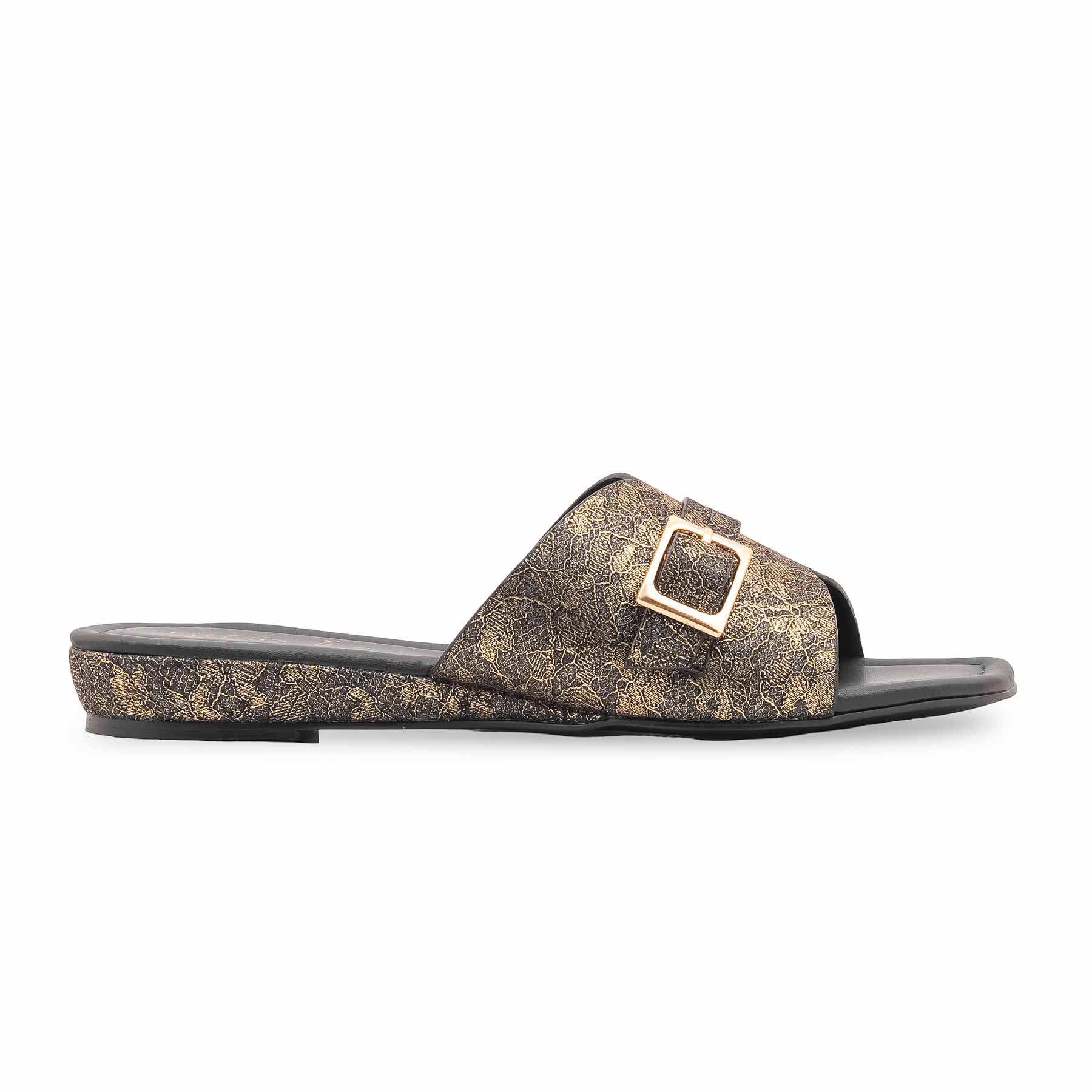 Black Fancy Slipper For Women LFN716 - Image 2
