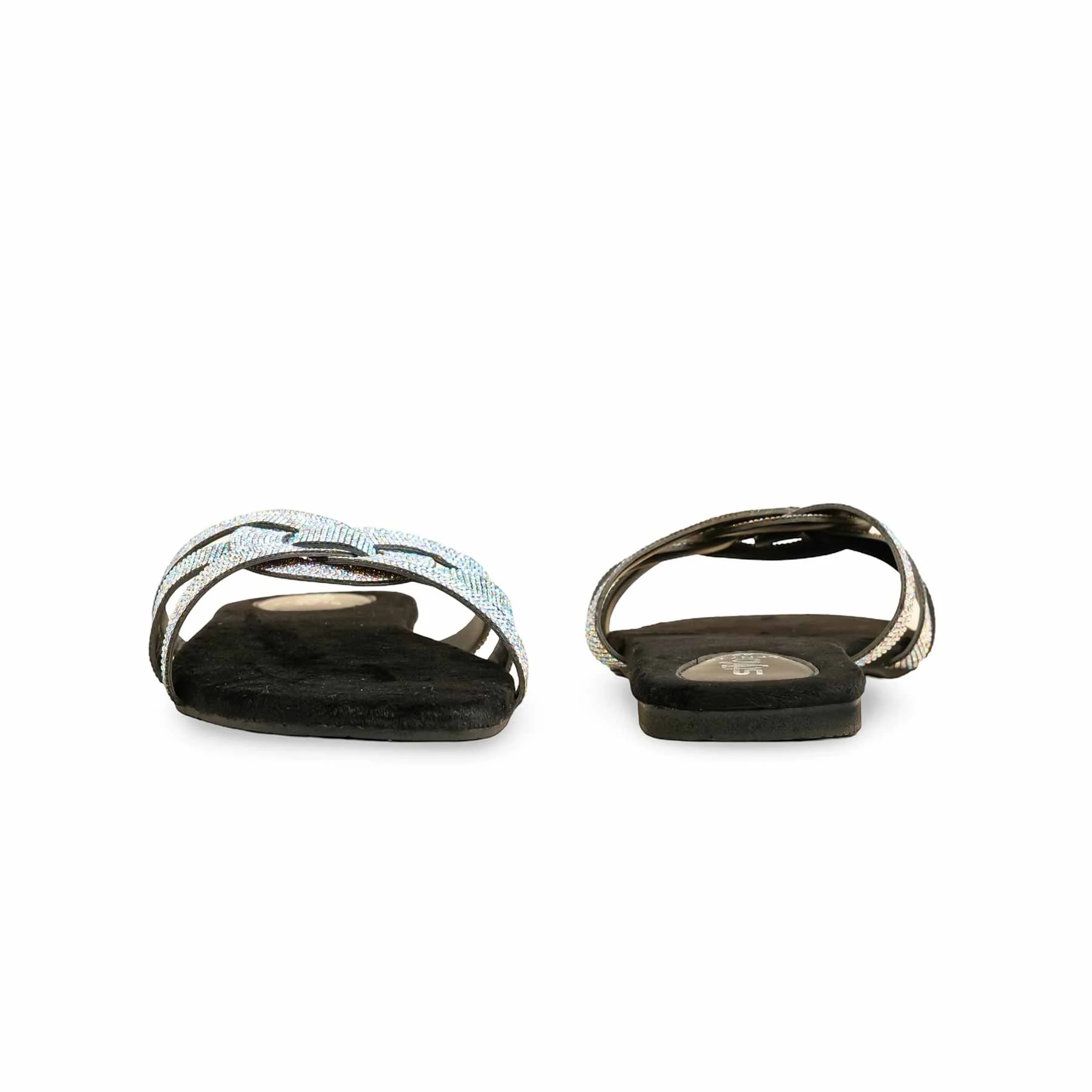 Black Fancy Slipper LFN715 - Image 4