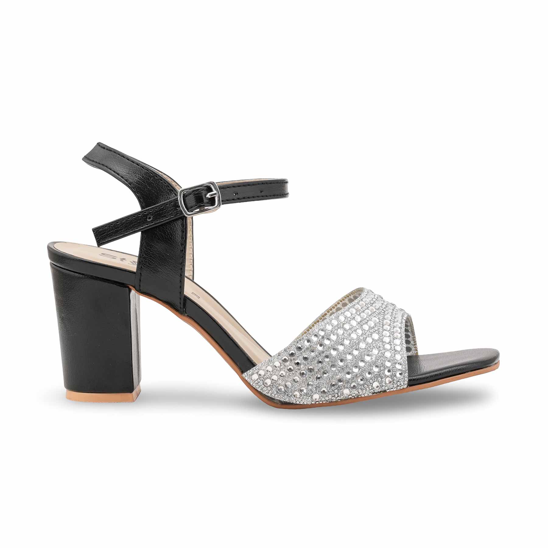 Black Fancy Women Sandal FN6203 - Image 2