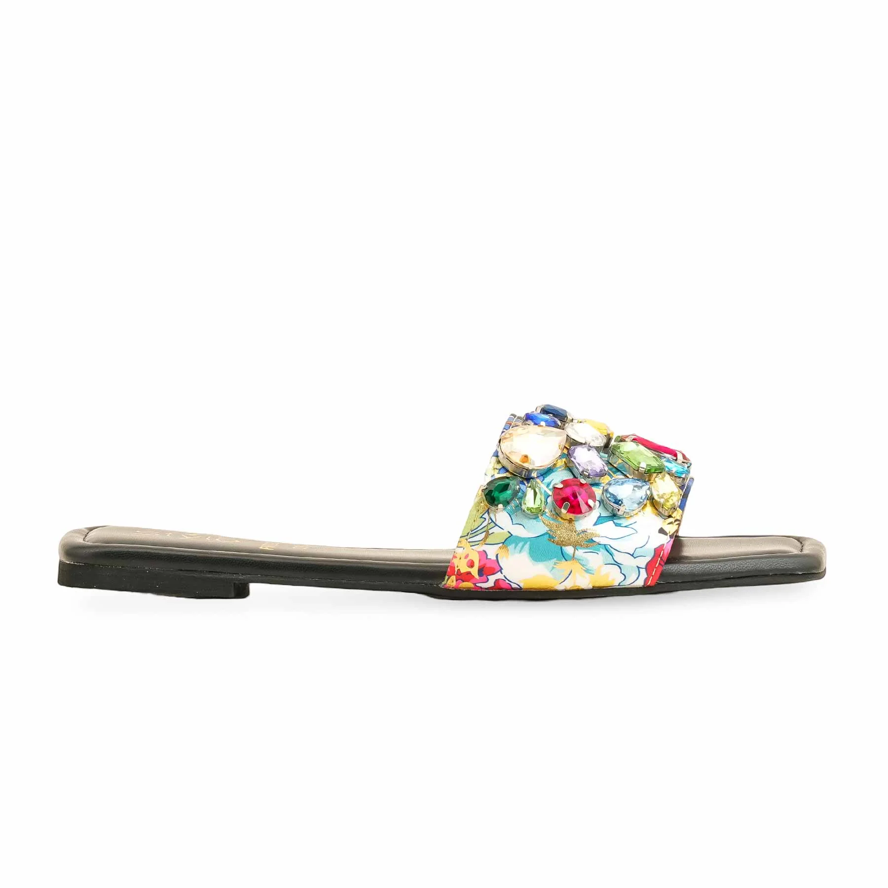 Black Fancy Women Slipper FN7939 - Image 2
