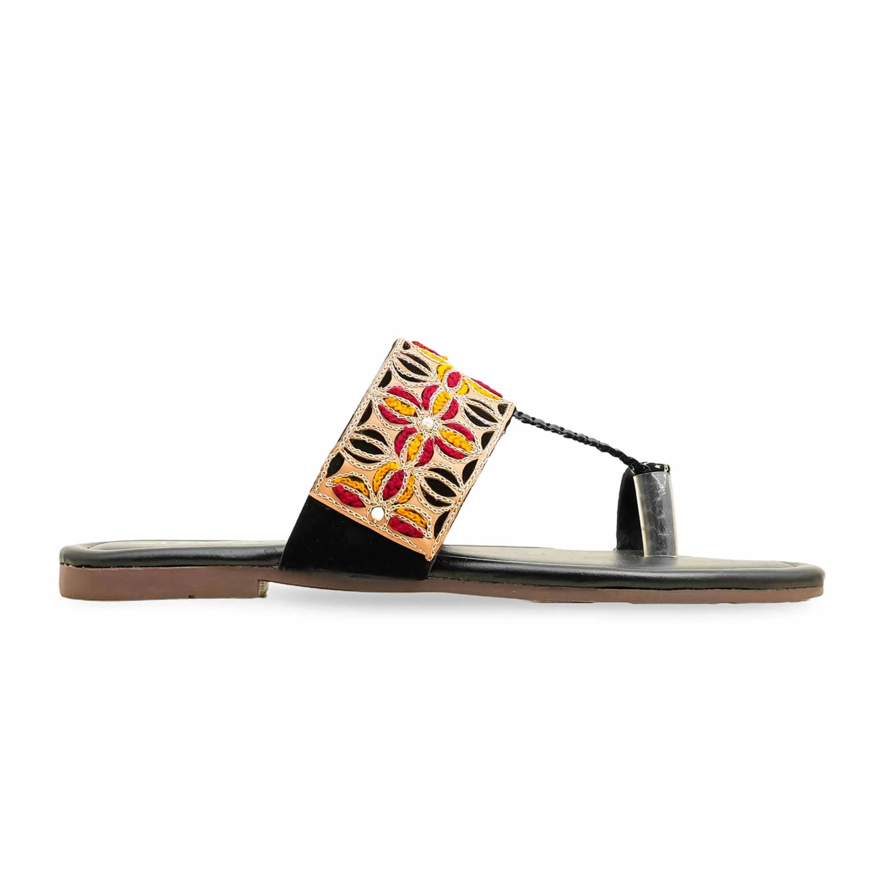 Black Formal Chappal For Ladies EC0234 - Image 2