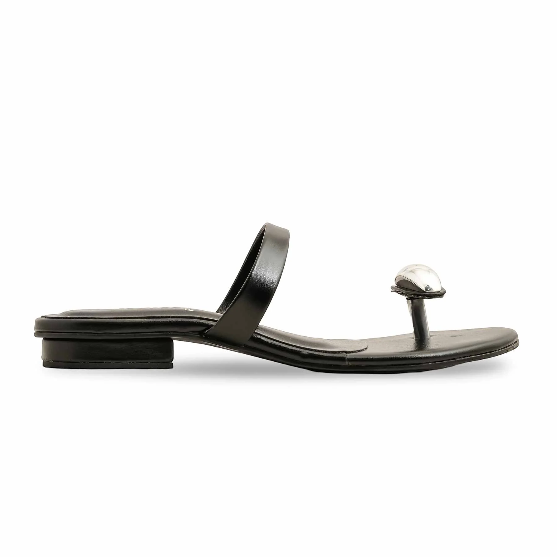 Black Formal Chappal For Ladies FR0569 - Image 2