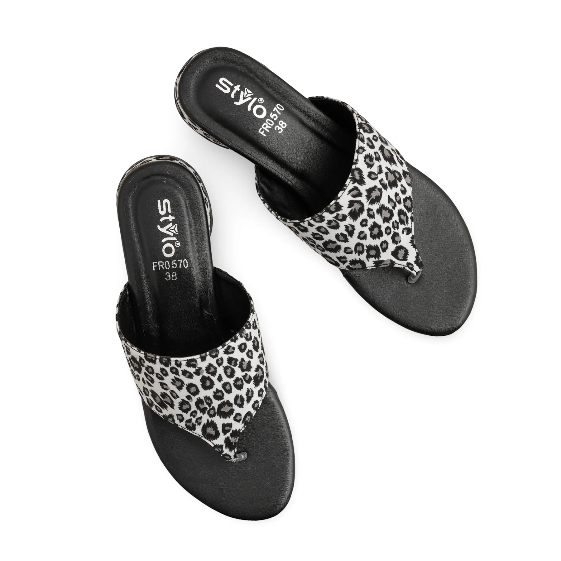 Black Formal Chappal For Women FR0570 - Image 5