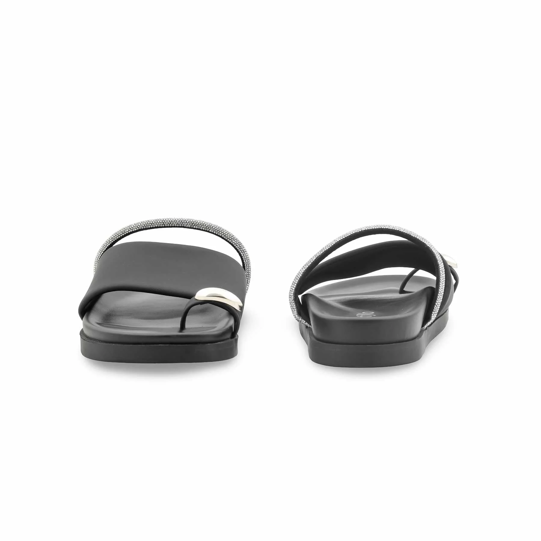 Black Formal Chappal For Women PU0745 - Image 4