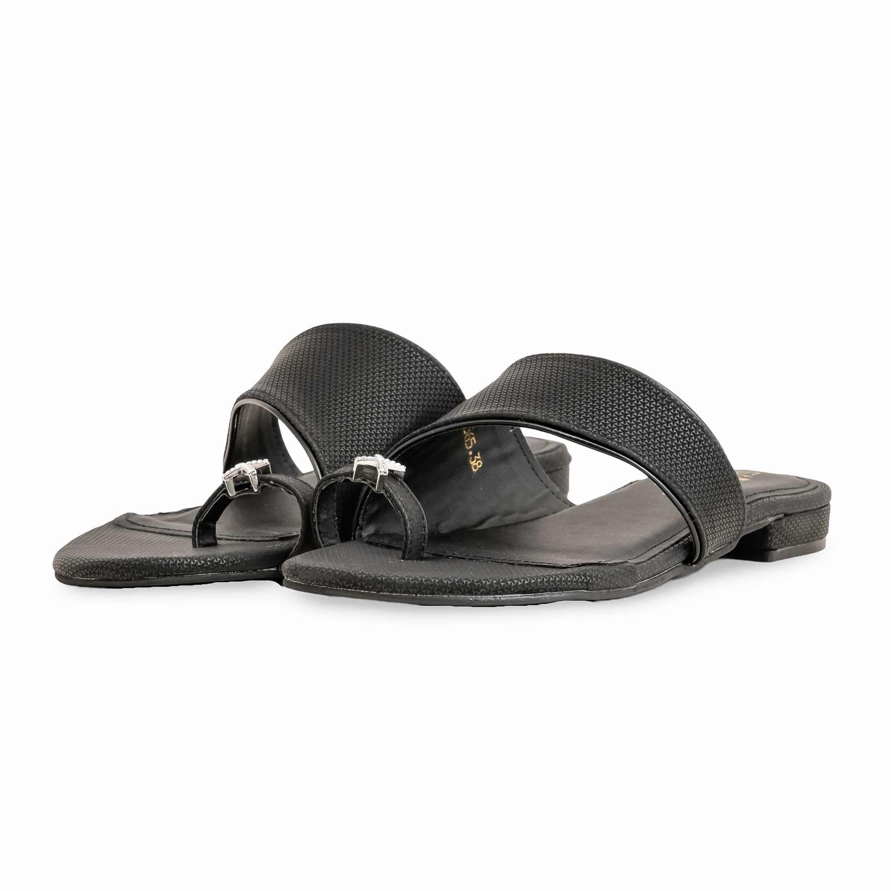 Black Formal Chappal FR0565 - Image 3