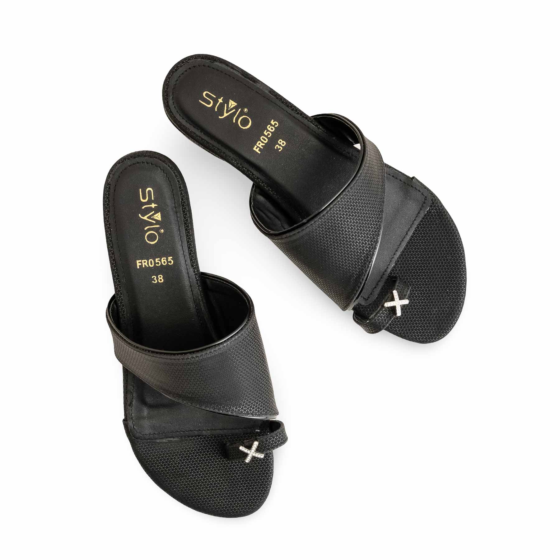 Black Formal Chappal FR0565 - Image 5