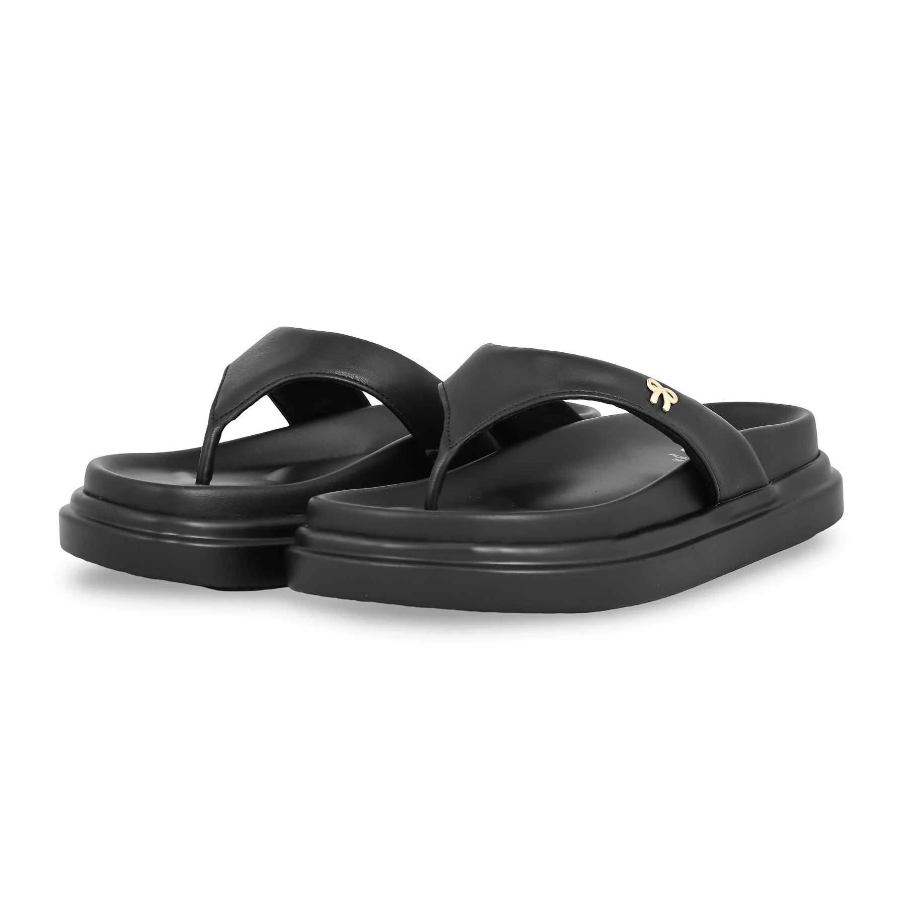 Black Formal Chappal PU0373 - Image 3