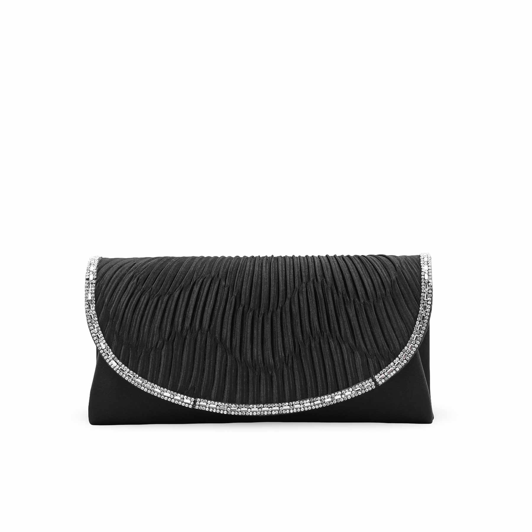 Black Formal Clutch For Ladies P24418 - Image 2