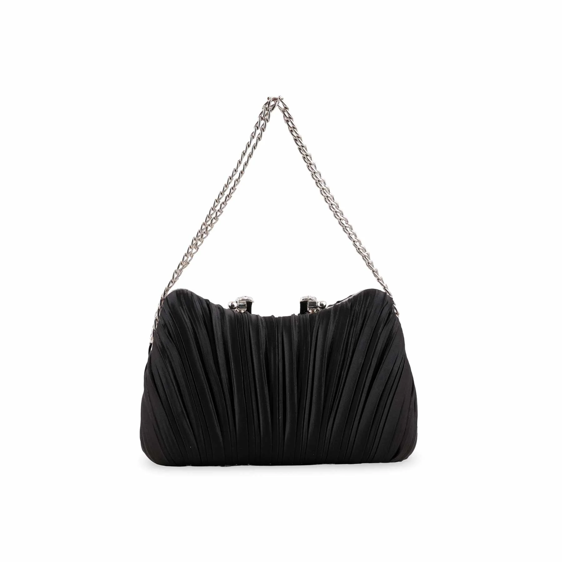 Black Formal Clutch For Ladies P24439 - Image 4