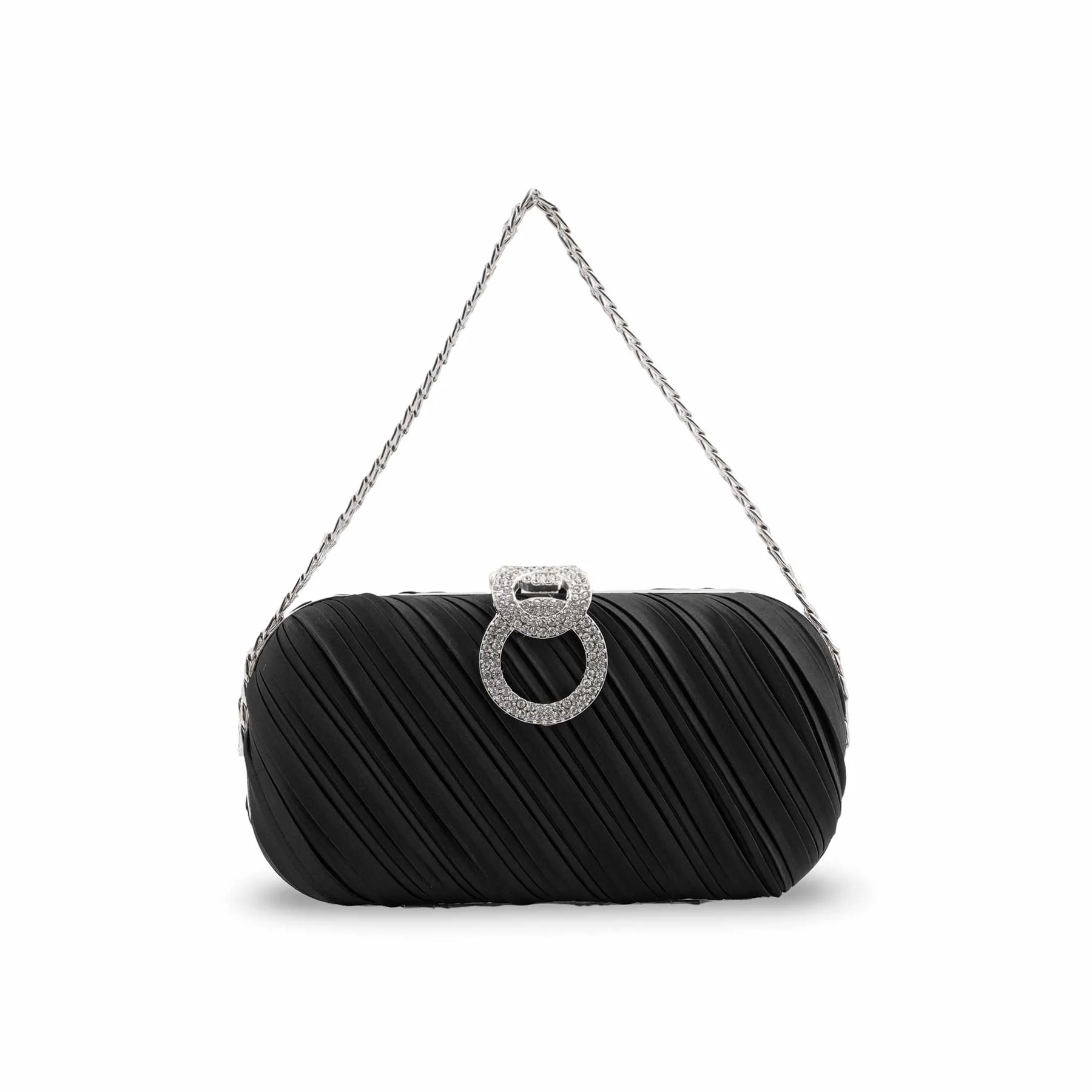 Black Formal Clutch For Ladies P24440 - Image 2