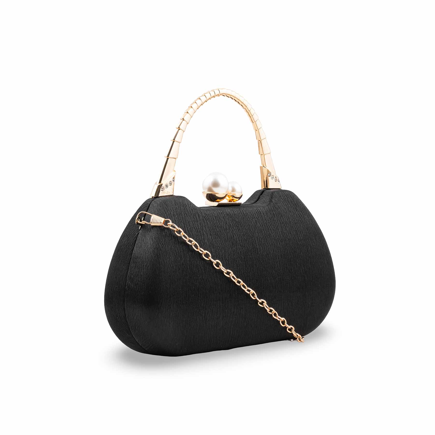Black Formal Clutch For Women P24405 - Image 3