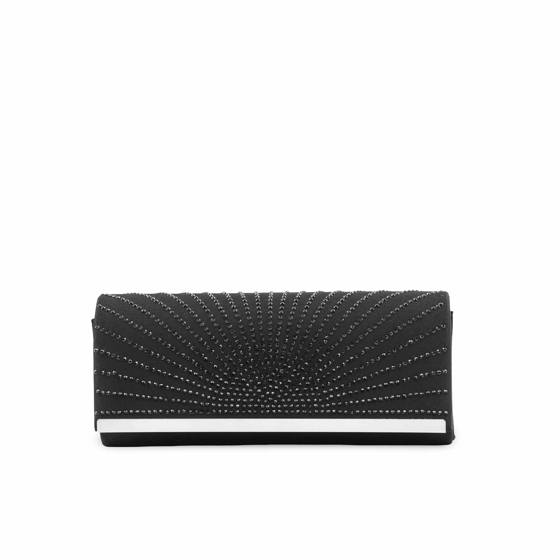 Black Formal Clutch For Women P24408 - Image 2